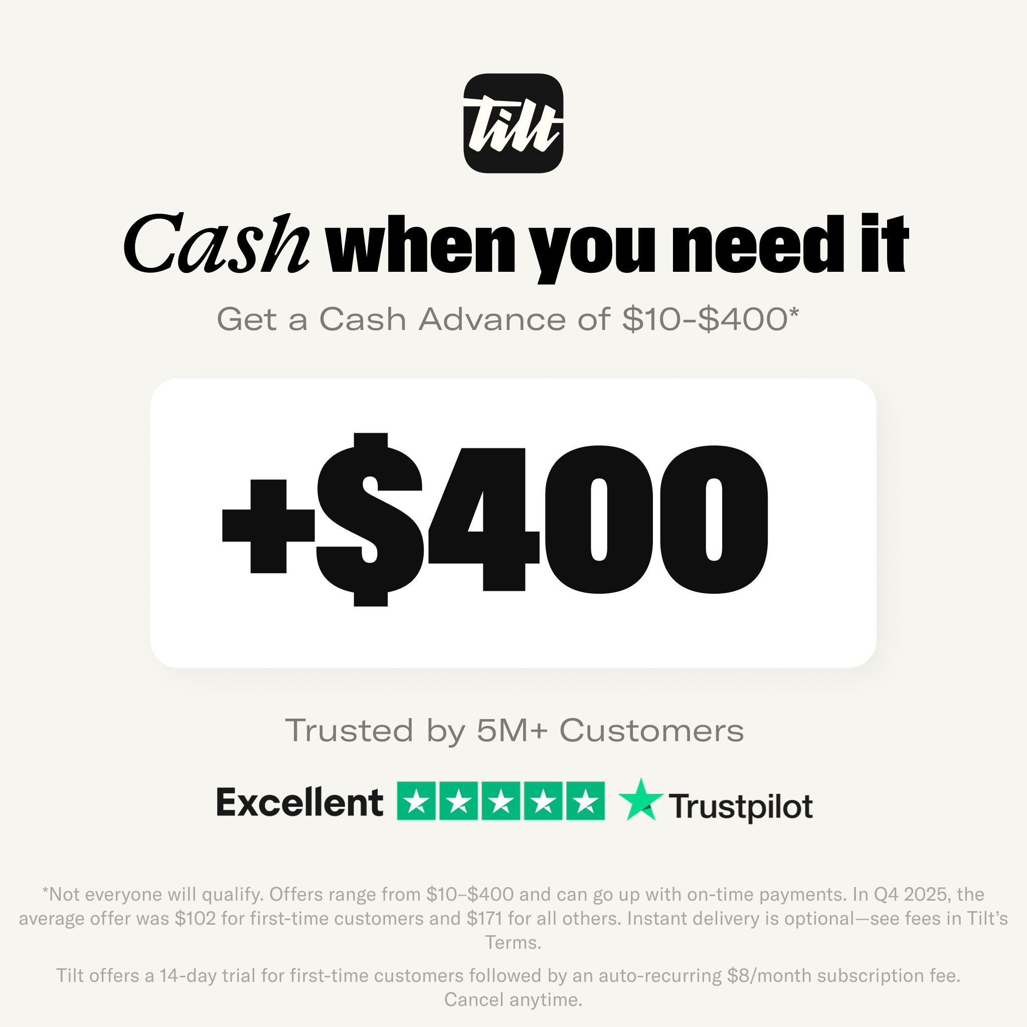 Tilt HQ Facebook ad