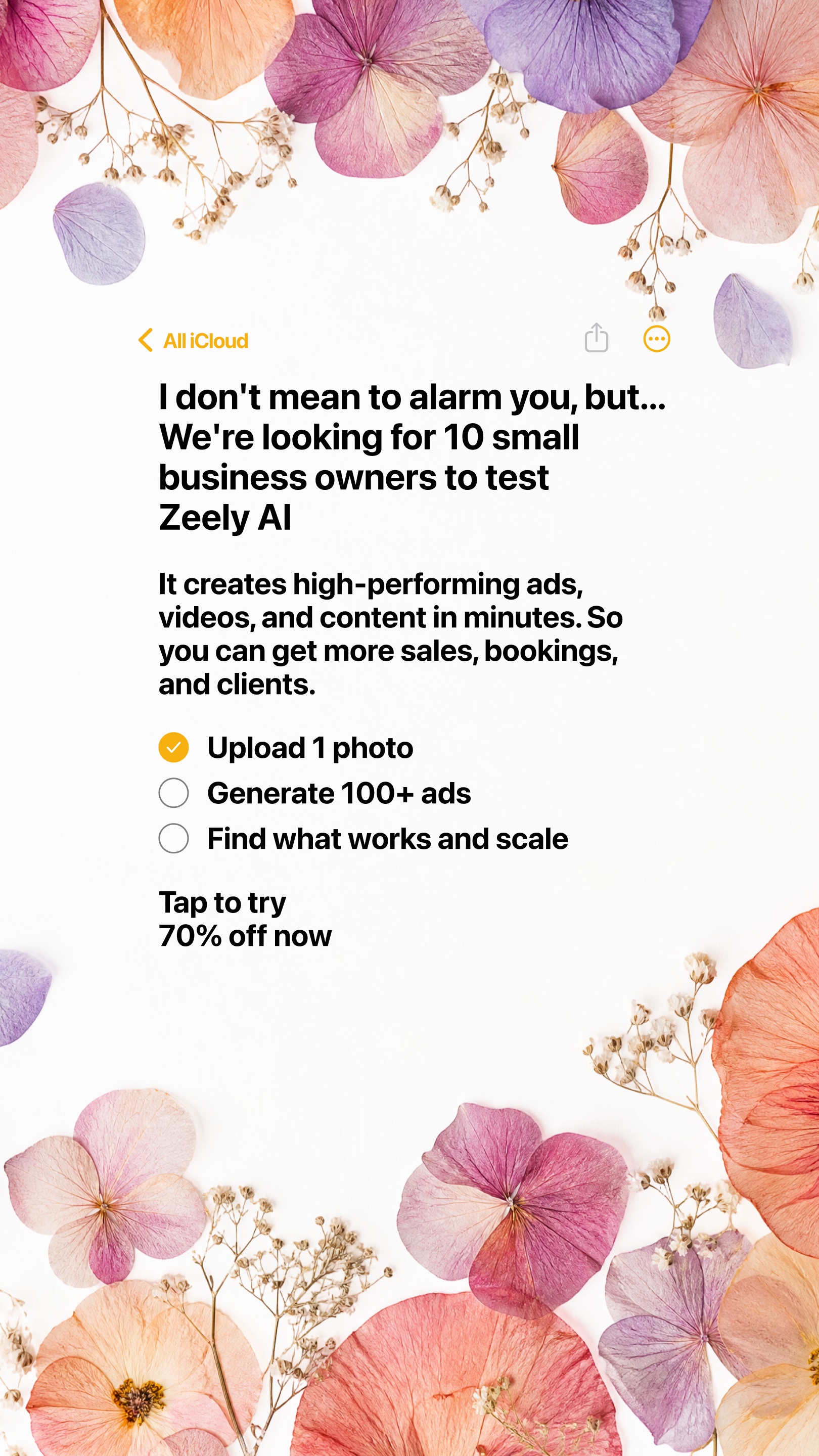 Zeely: AI Ads Maker Facebook ad