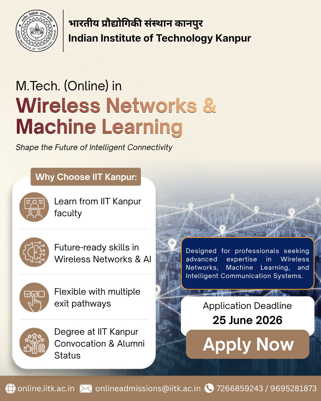Online Post Graduate Programs, IIT Kanpur Facebook ad: The most powerful technologies are often the ones…