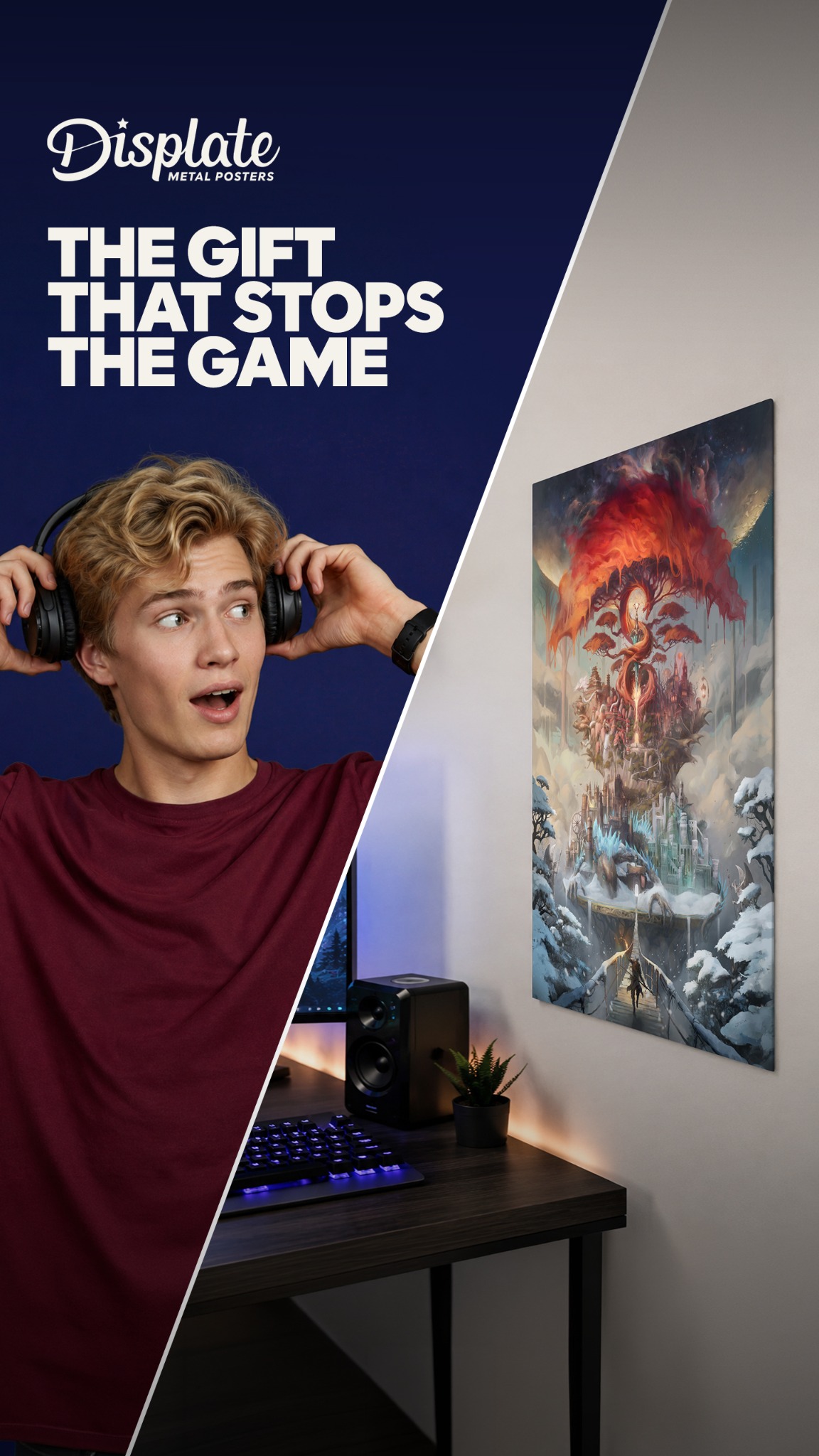 Displate Facebook ad