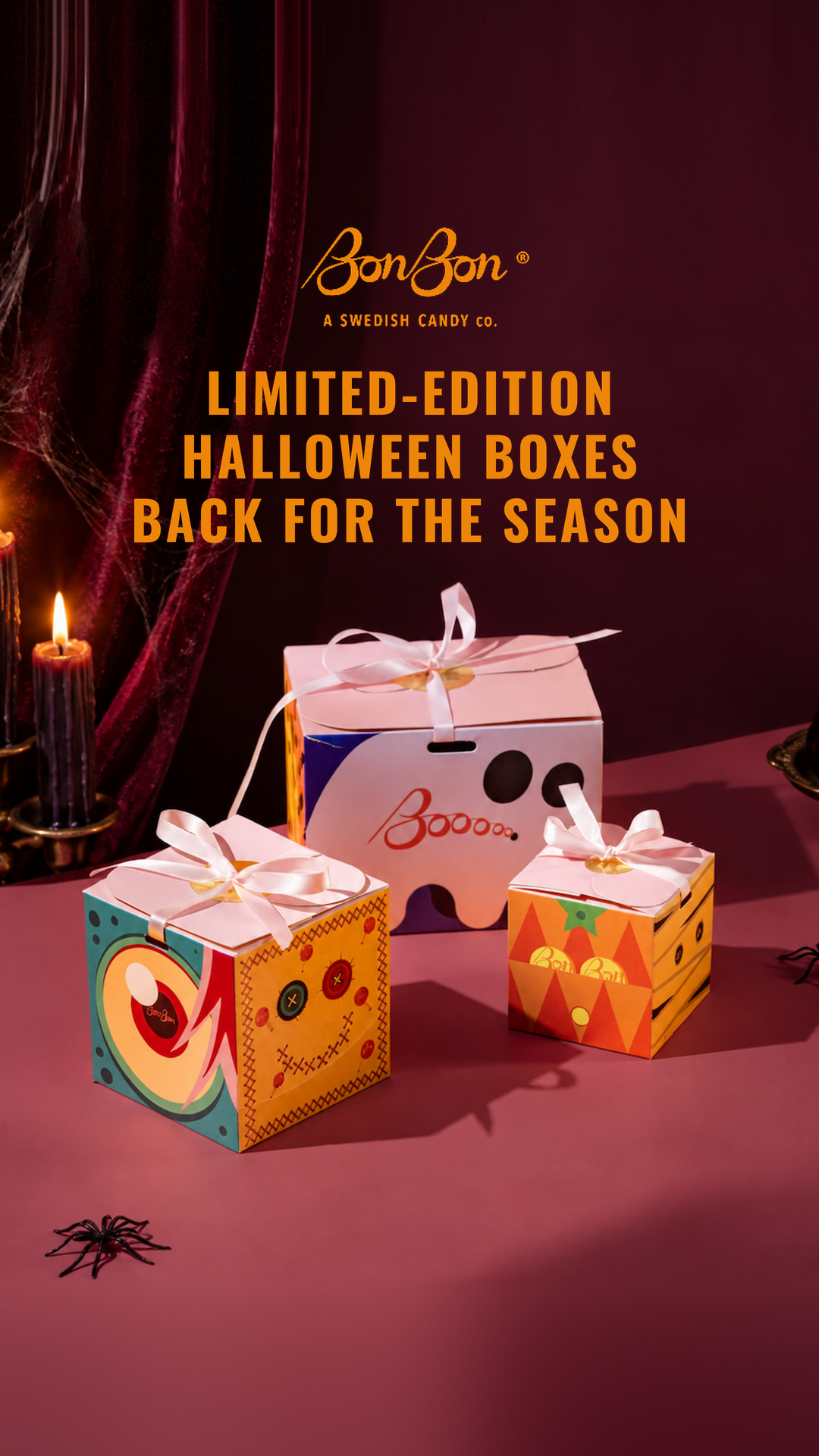 BonBon - A Swedish Candy Co. Facebook ad: BonBon Halloween Boxes