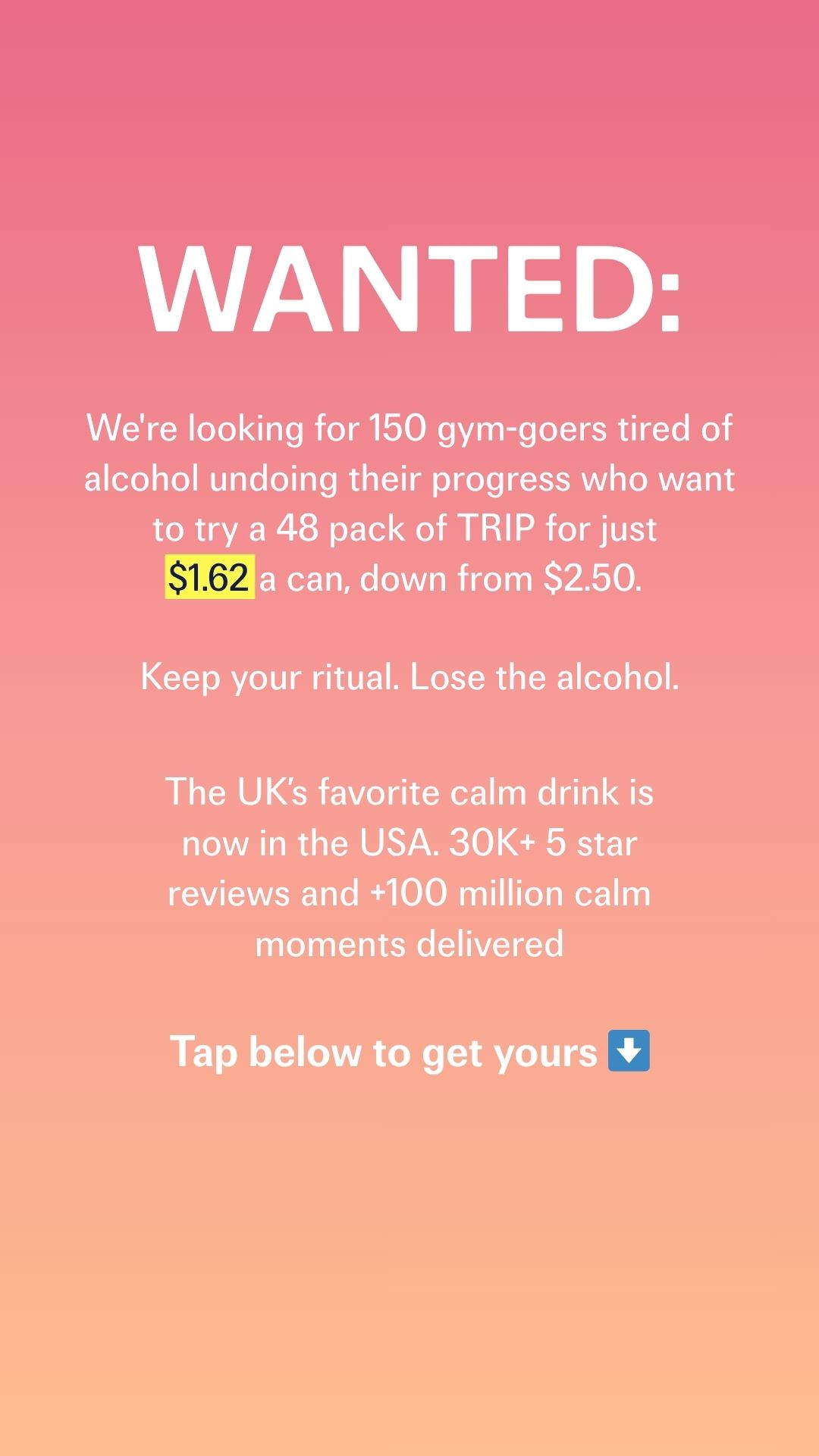 TRIP Facebook ad