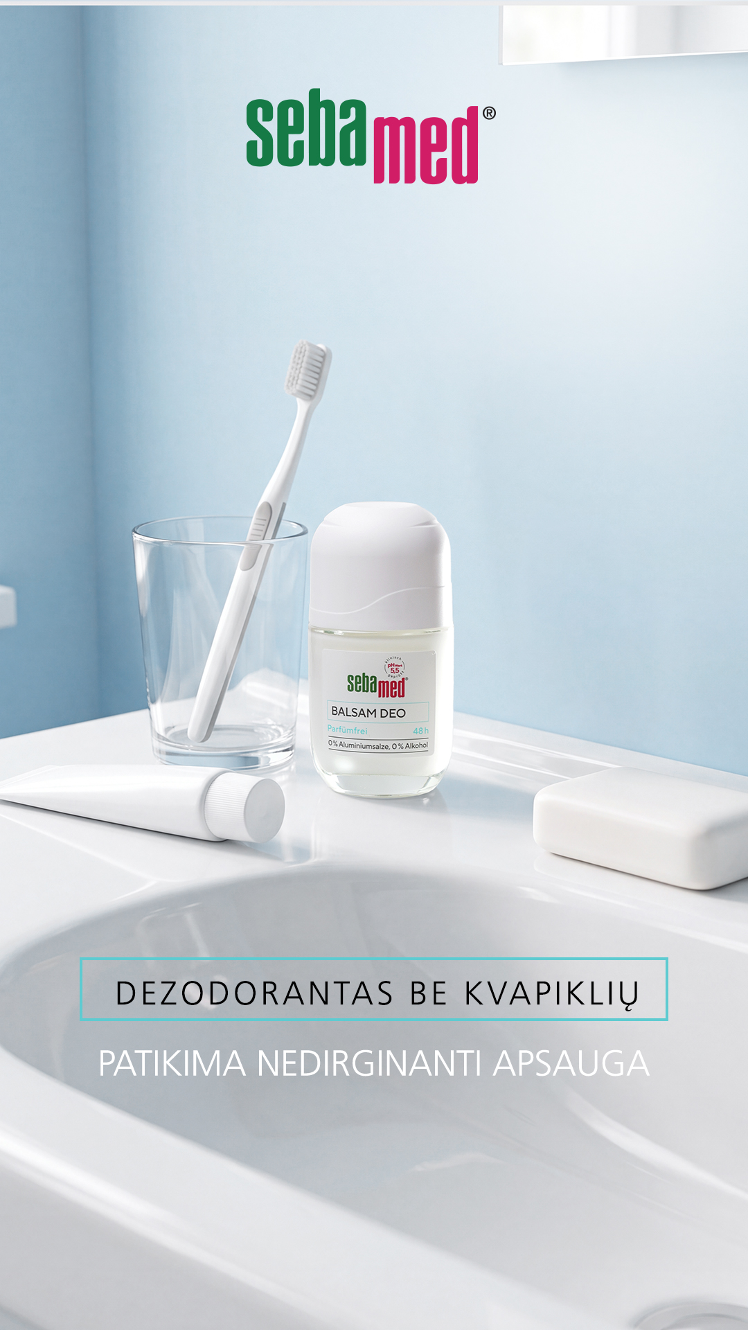 Sebamed Lietuva Facebook ad from Aug 5, 2026