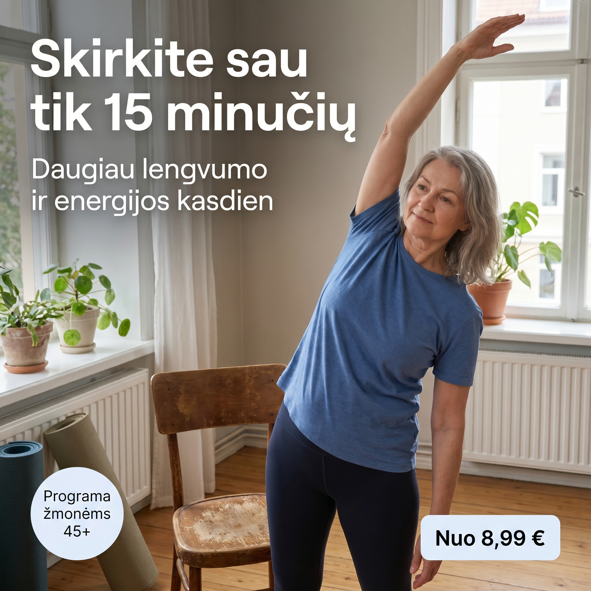 Sportas45.lt Facebook ad: Vasaros iššūkis 45+