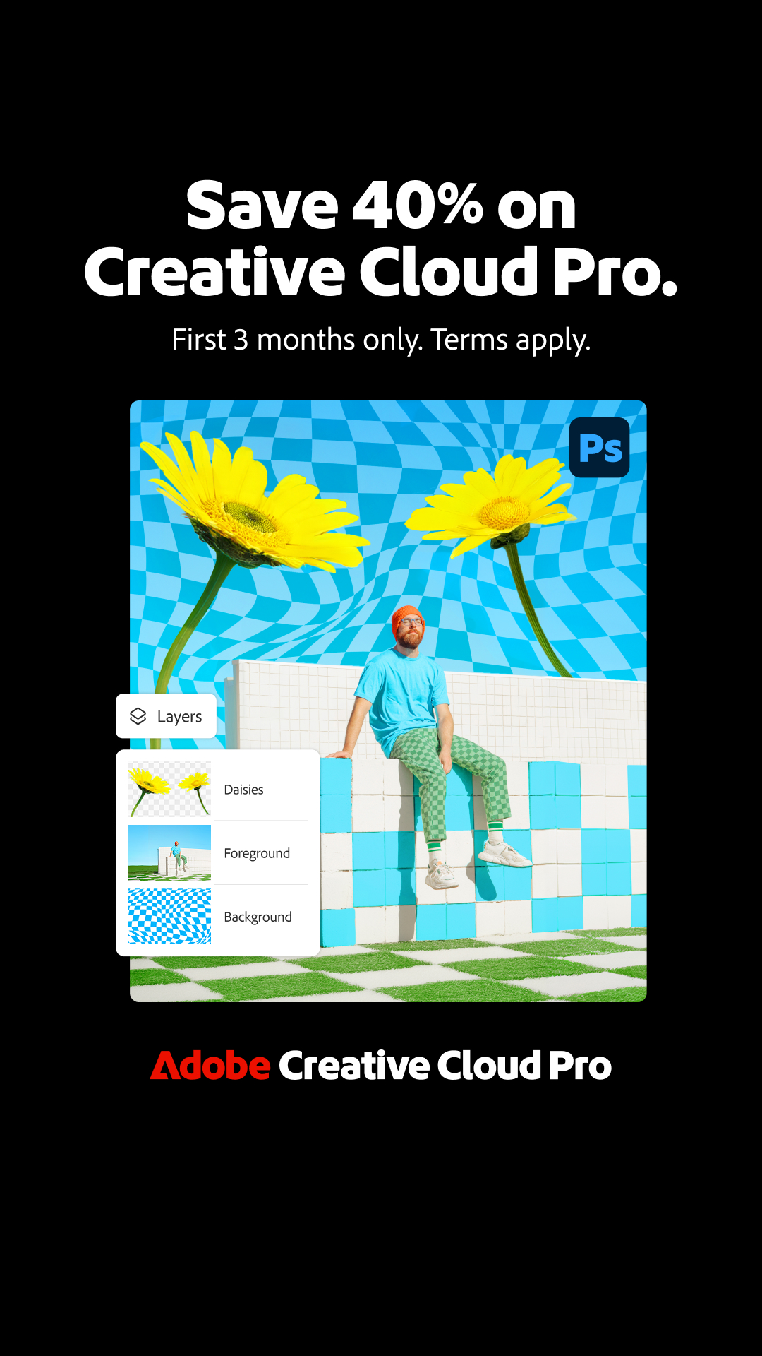 Adobe Creative Cloud Facebook ad