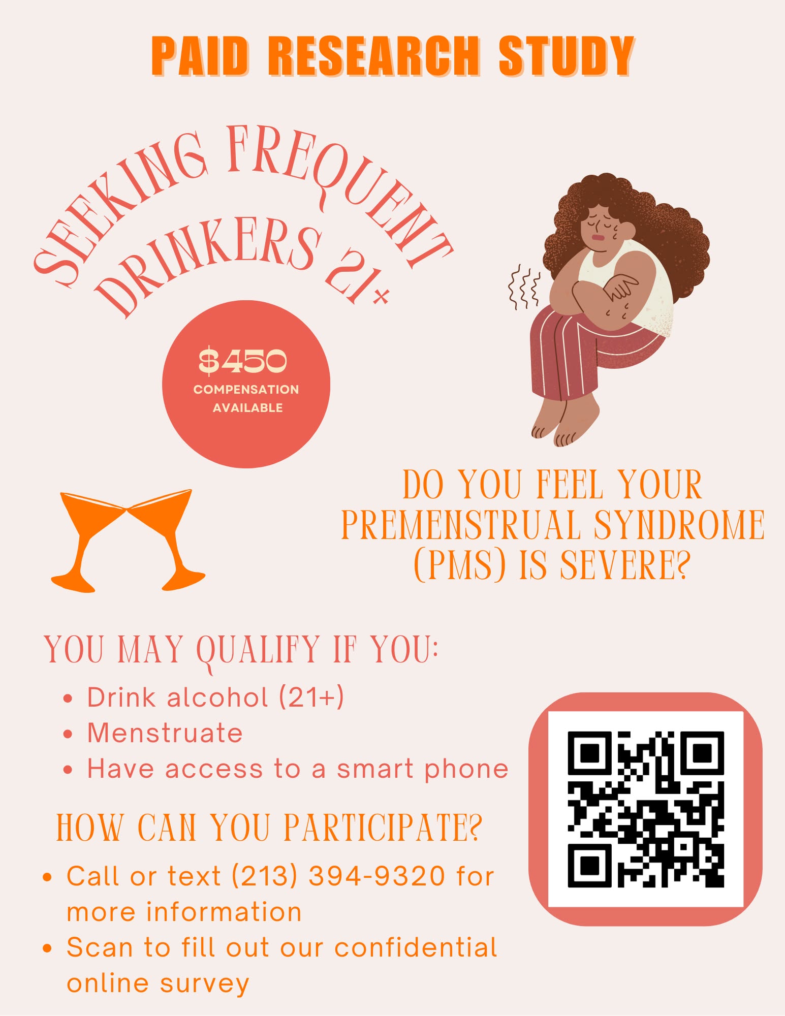 USC Alcohol and Menstrual Cycle Study Facebook ad: Studies