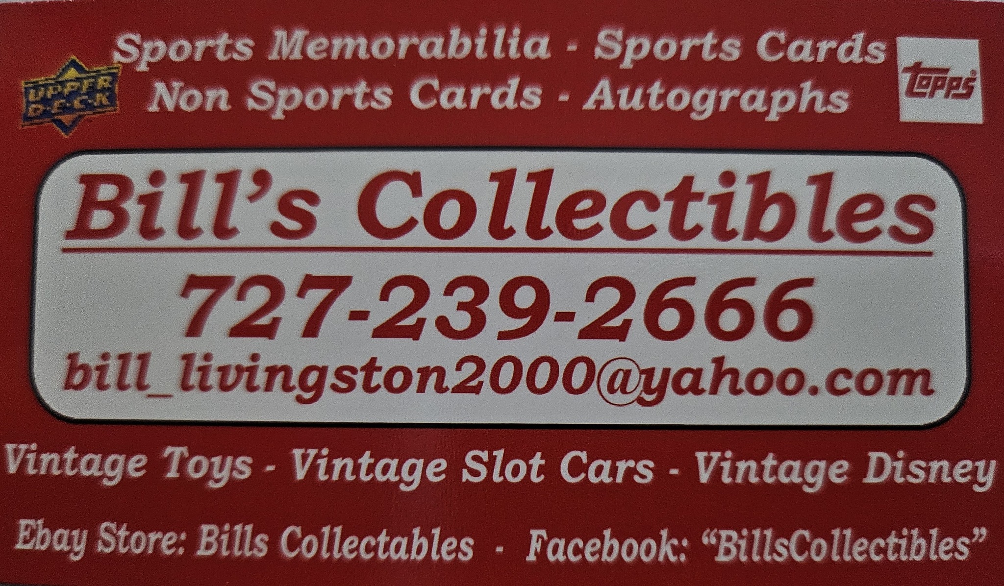 BillsCollectibles Facebook ad: Bills Collectables EBay