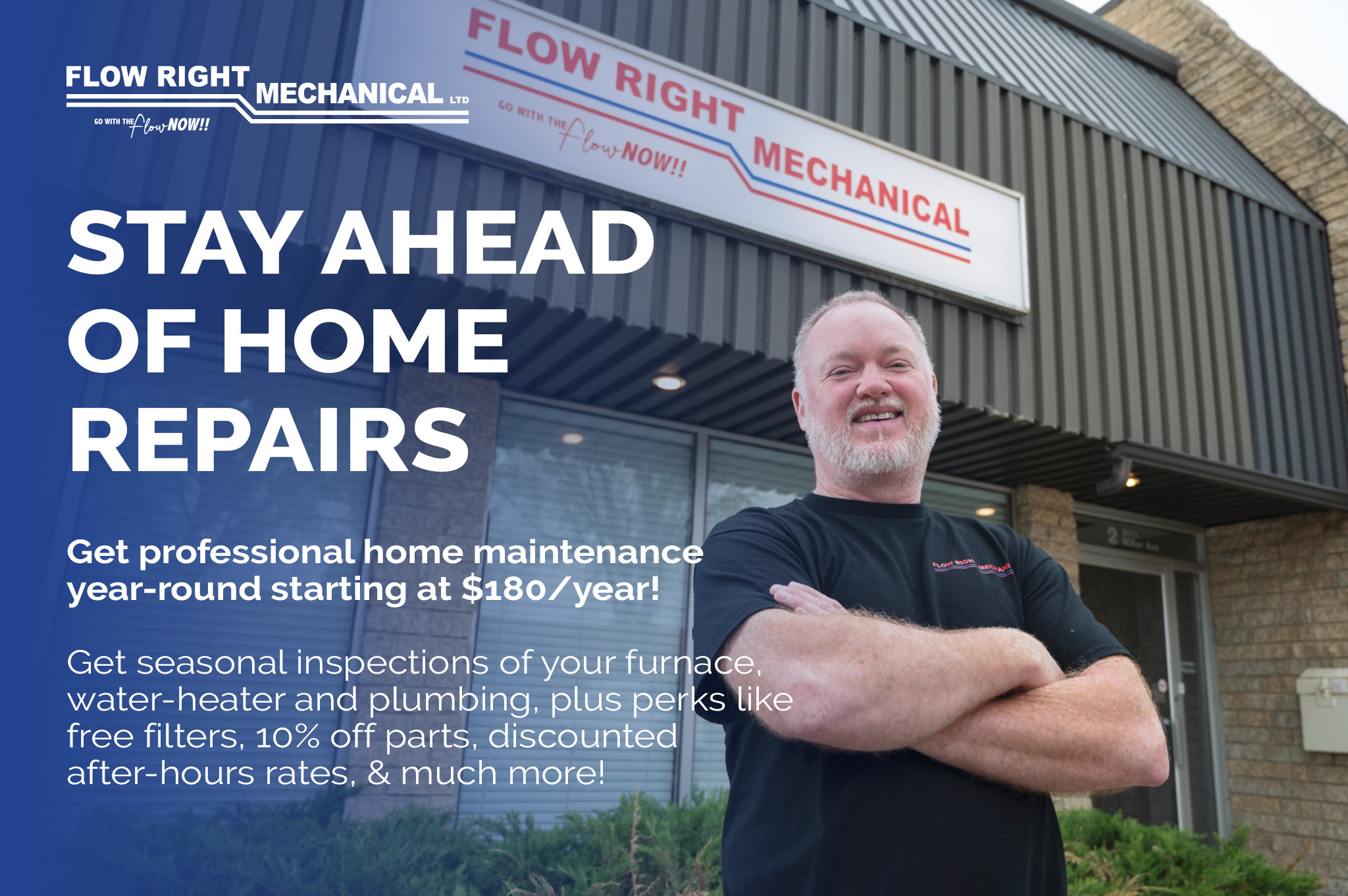 Flow Right Mechanical Facebook ad