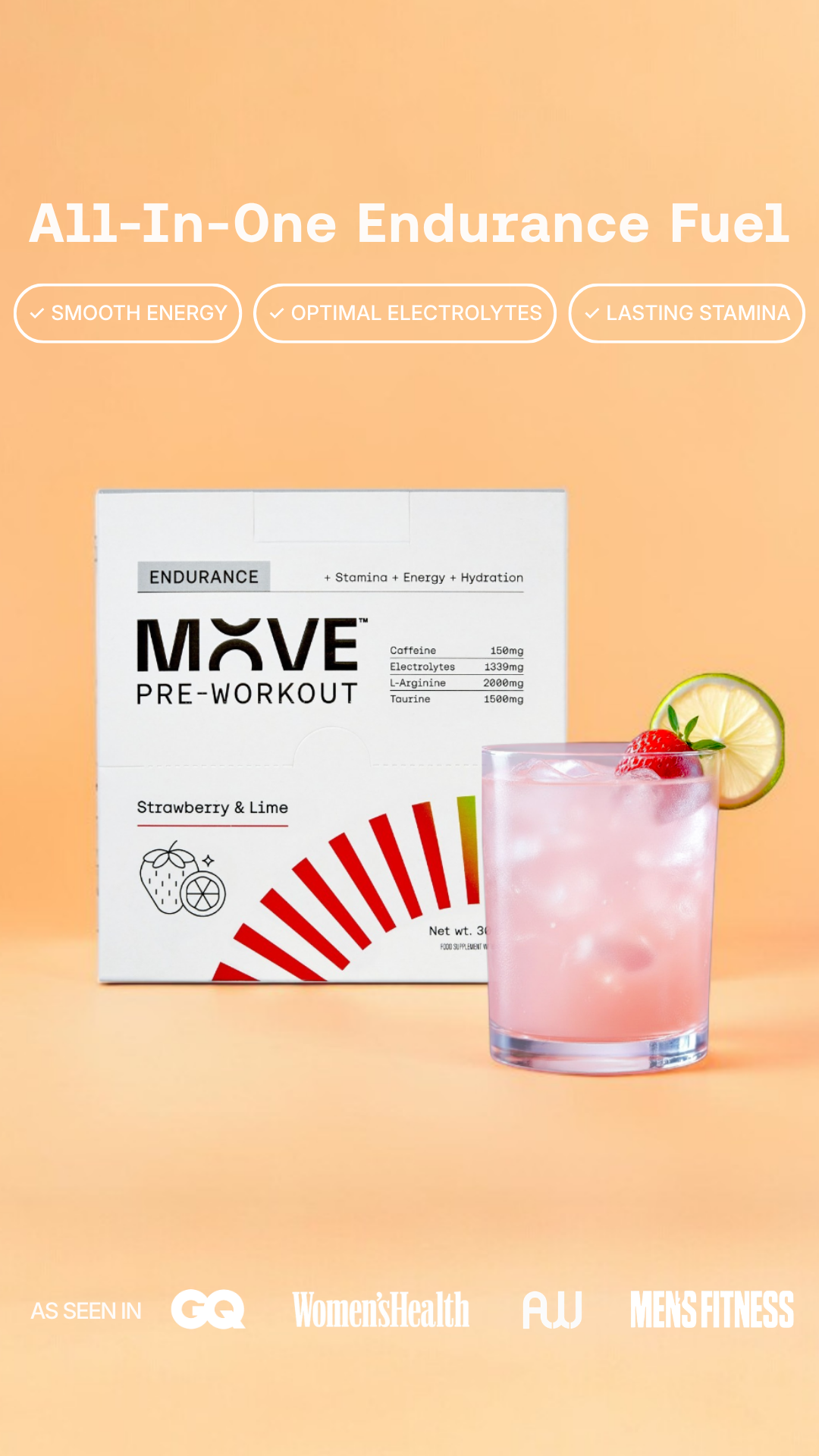 MOVE Pre-Workout Facebook ad