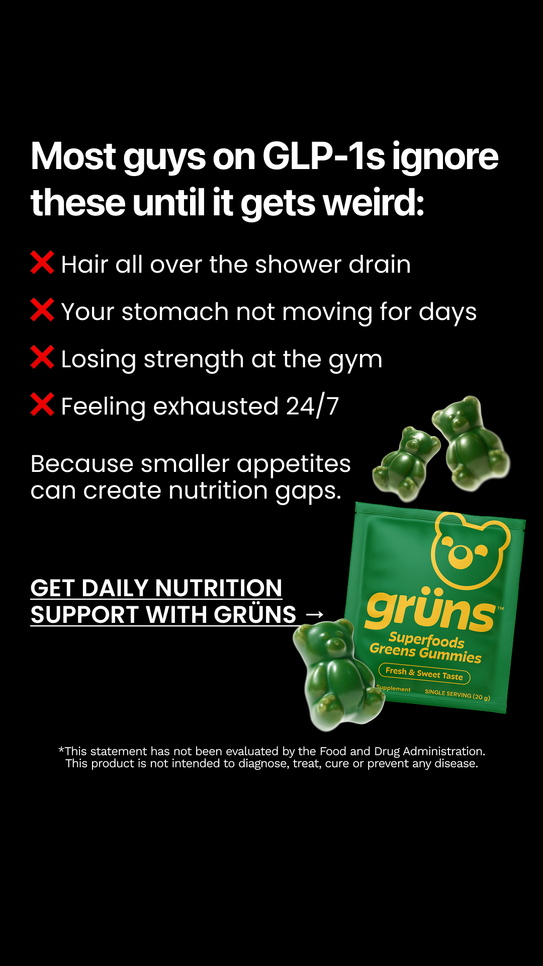 Grüns Facebook ad