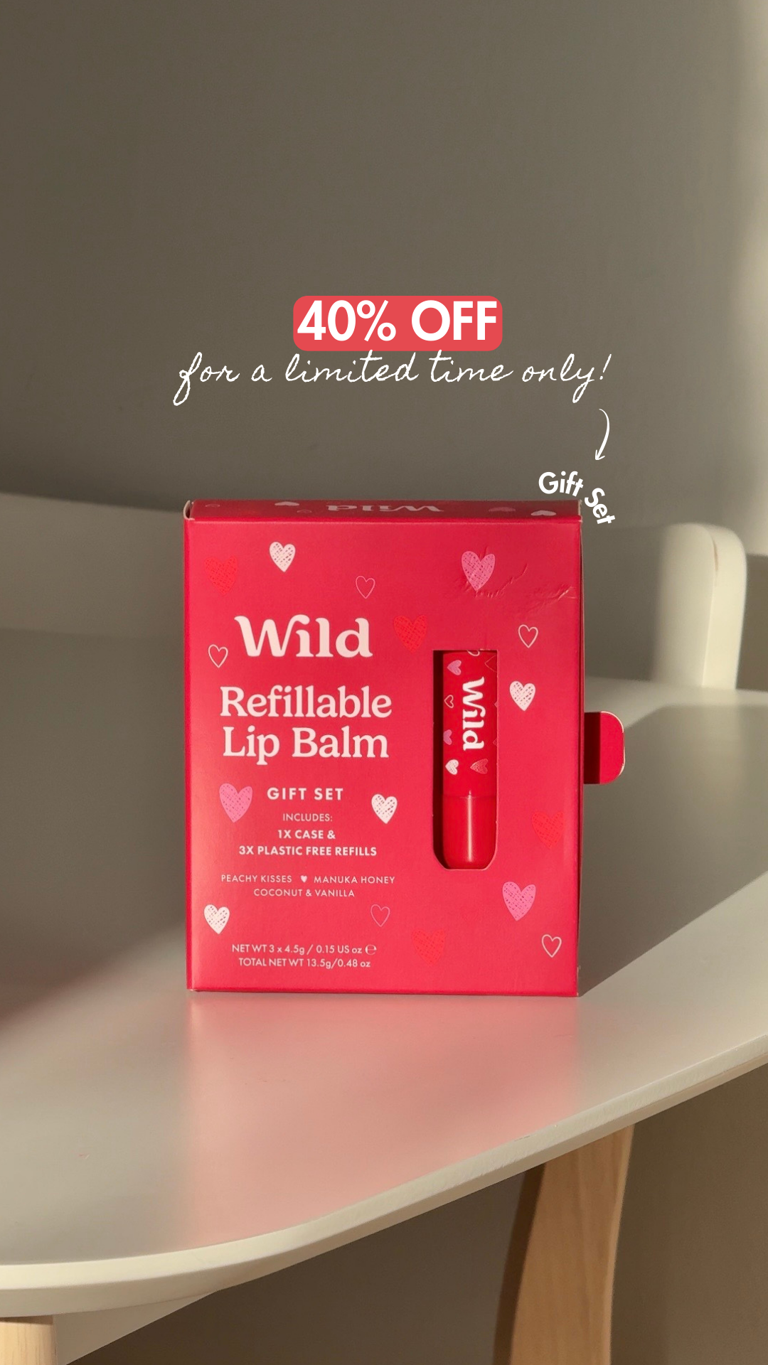 Wild Facebook ad: Refillable personal care that will steal their heart