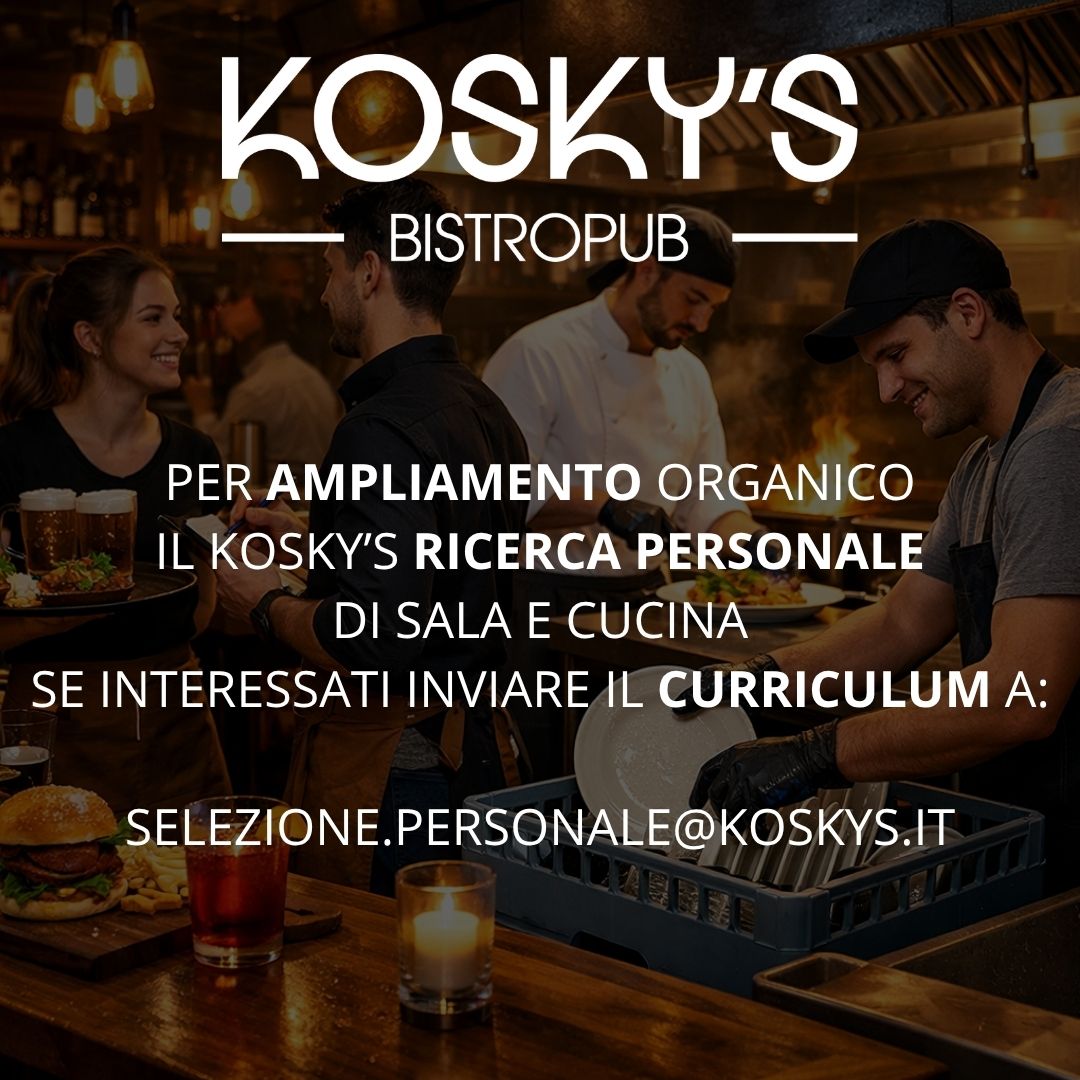 Kosky's BistroPub Facebook ad: Inviaci il tuo CV