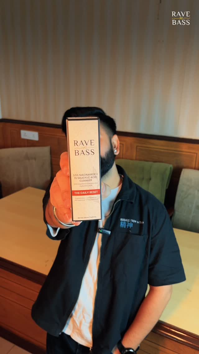 Rave n Bass Facebook ad: Your skin works hard-your face wash should too.