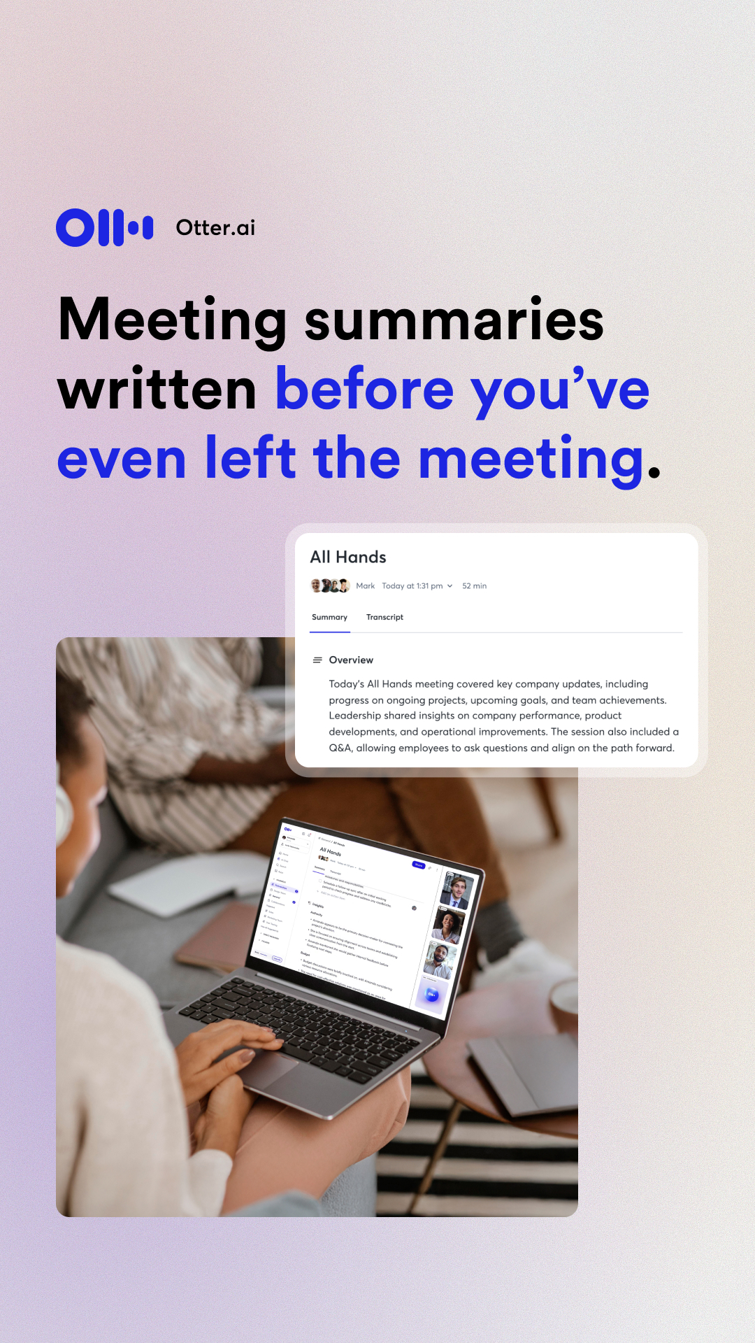 Otter.ai - AI Meeting Agent Facebook ad