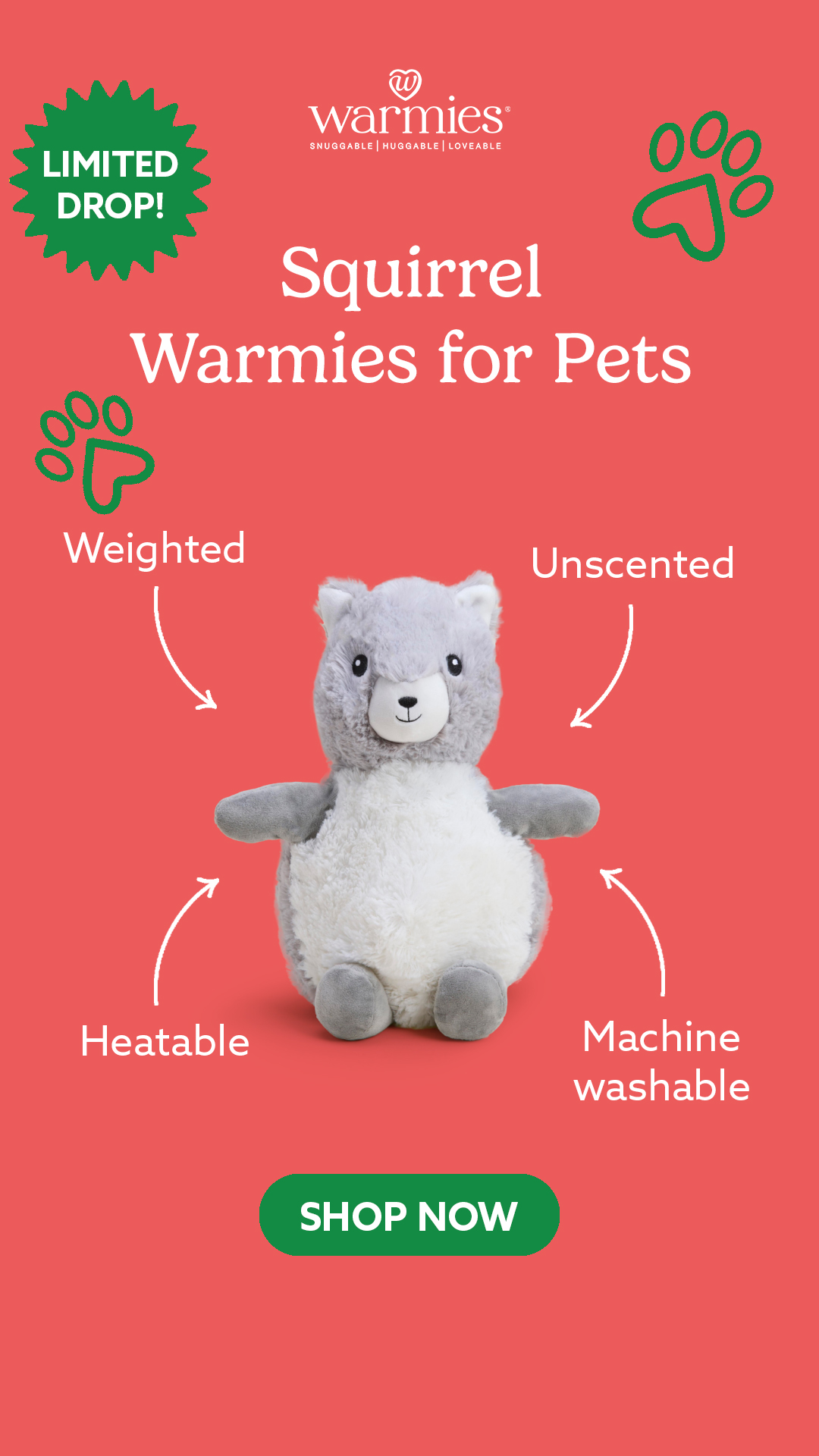 Warmies USA Facebook ad