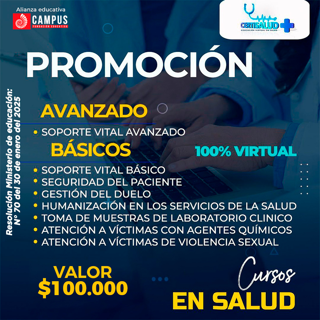 CERTI SALUD Facebook ad: Pack de cursos en salud con certificación