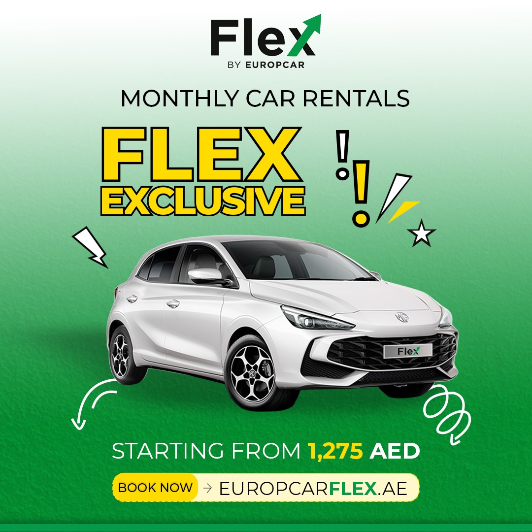 Europcar Abu Dhabi Facebook ad: Drive From AED 1,275/Month