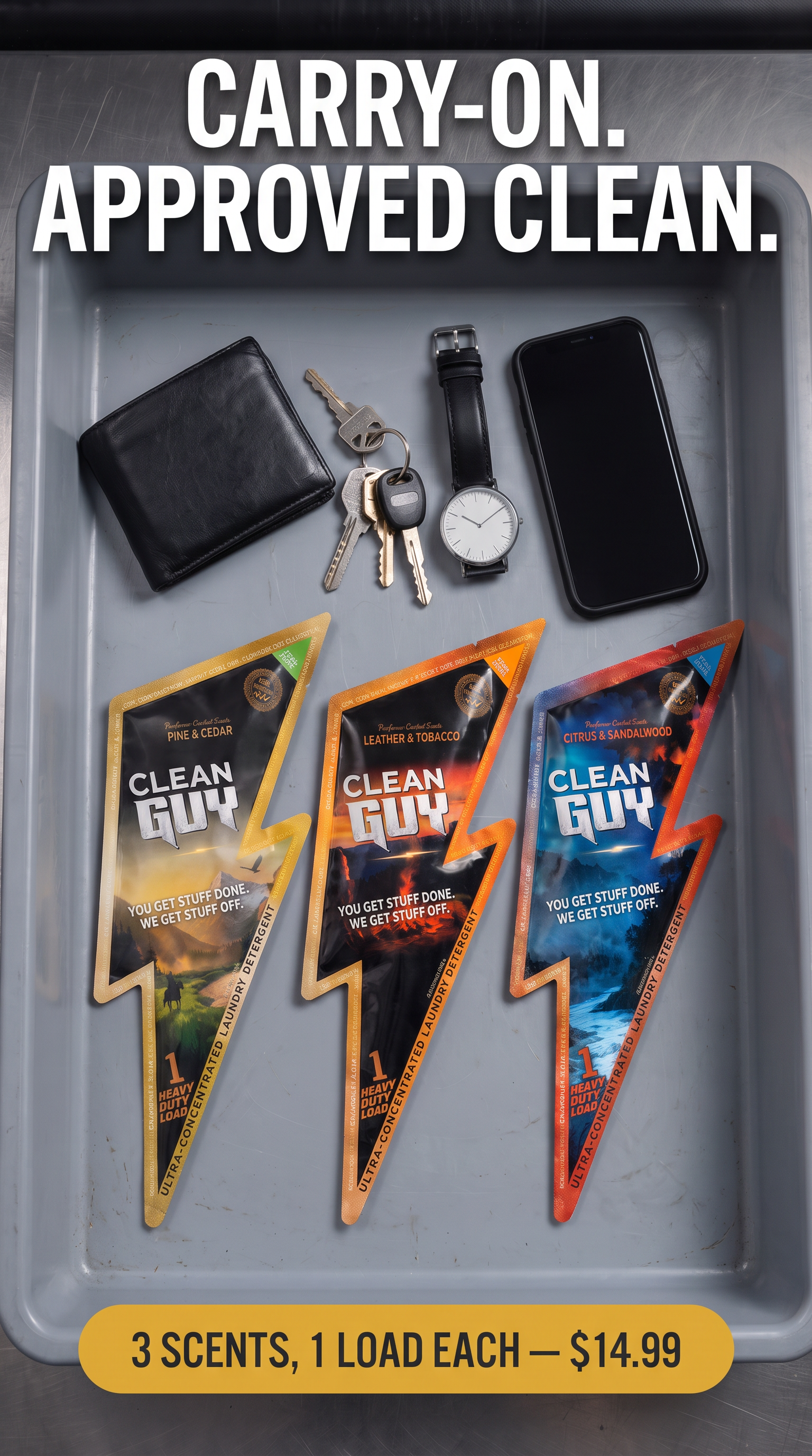 Clean Guy Facebook ad: Find Your Scent. Get $10 Back.