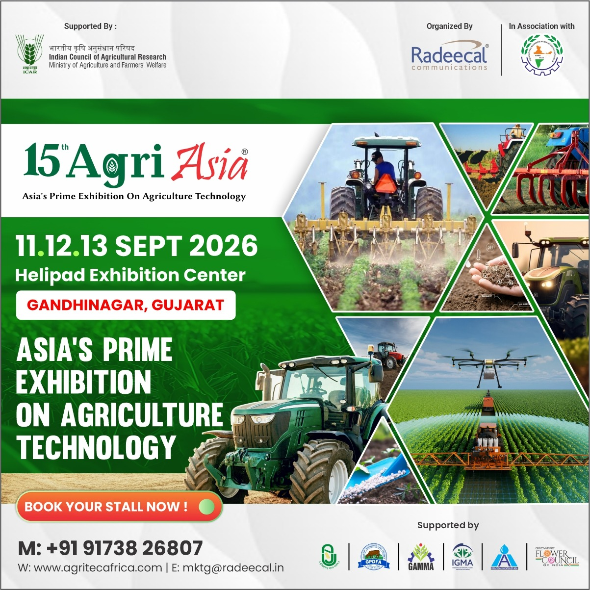 Agri Asia Gujarat Facebook ad: Exhibit at Agri Asia 2026