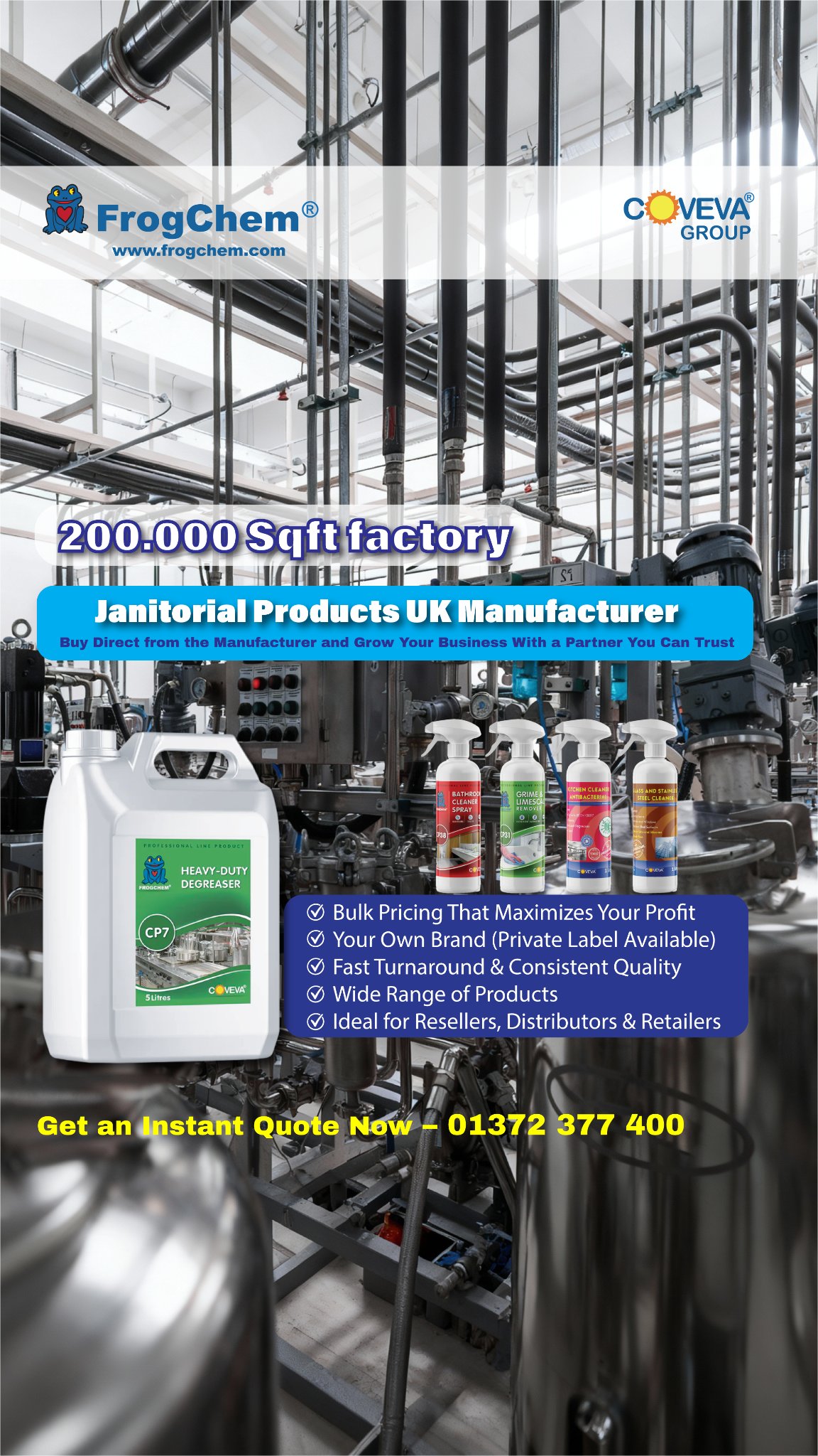 Frogchem Ltd. Facebook ad