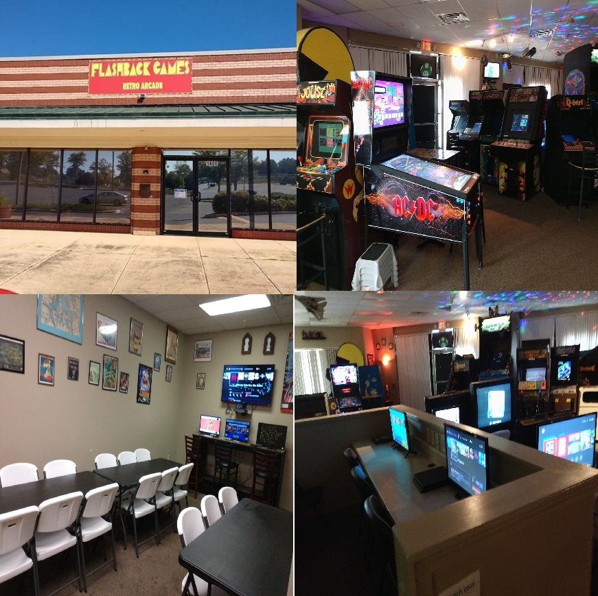Flashback Games Marietta Facebook ad: Flashback Games is an admission based arcade.