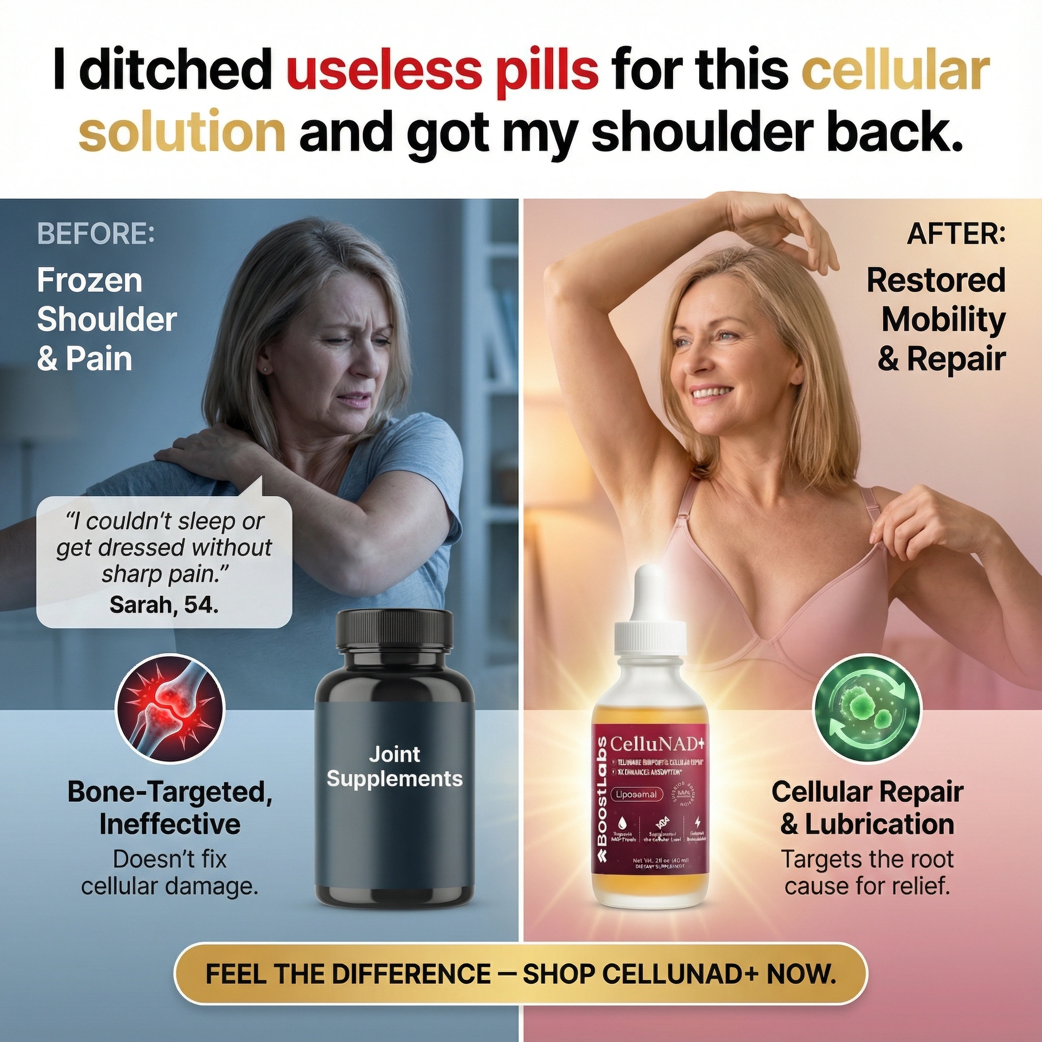 Sarah Mitchell Menopause Joint Expert Facebook ad