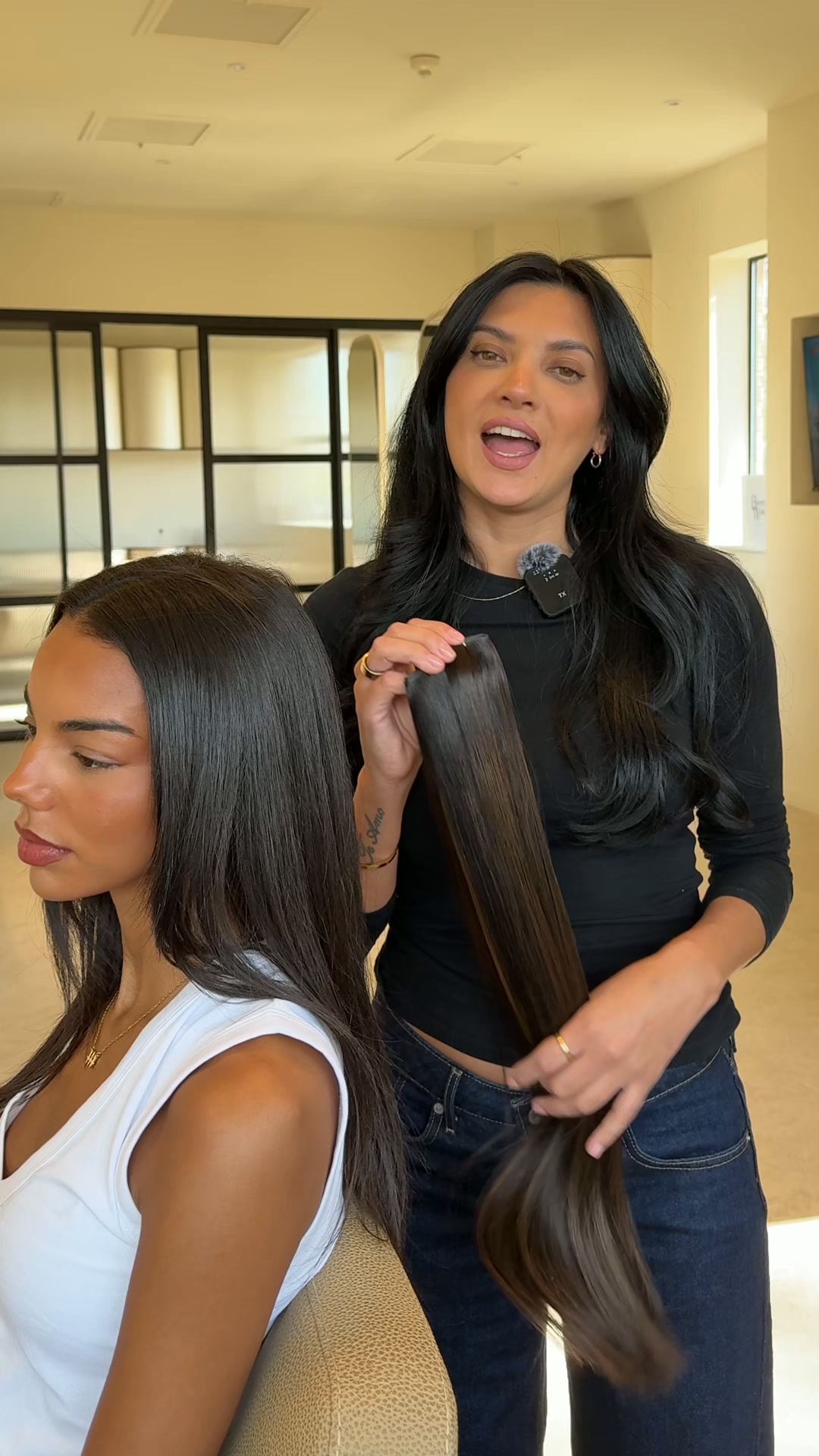 Beauty Works Luxury Hair Extensions Facebook ad: Watch our NEW Double Wear Reversible Weft be…