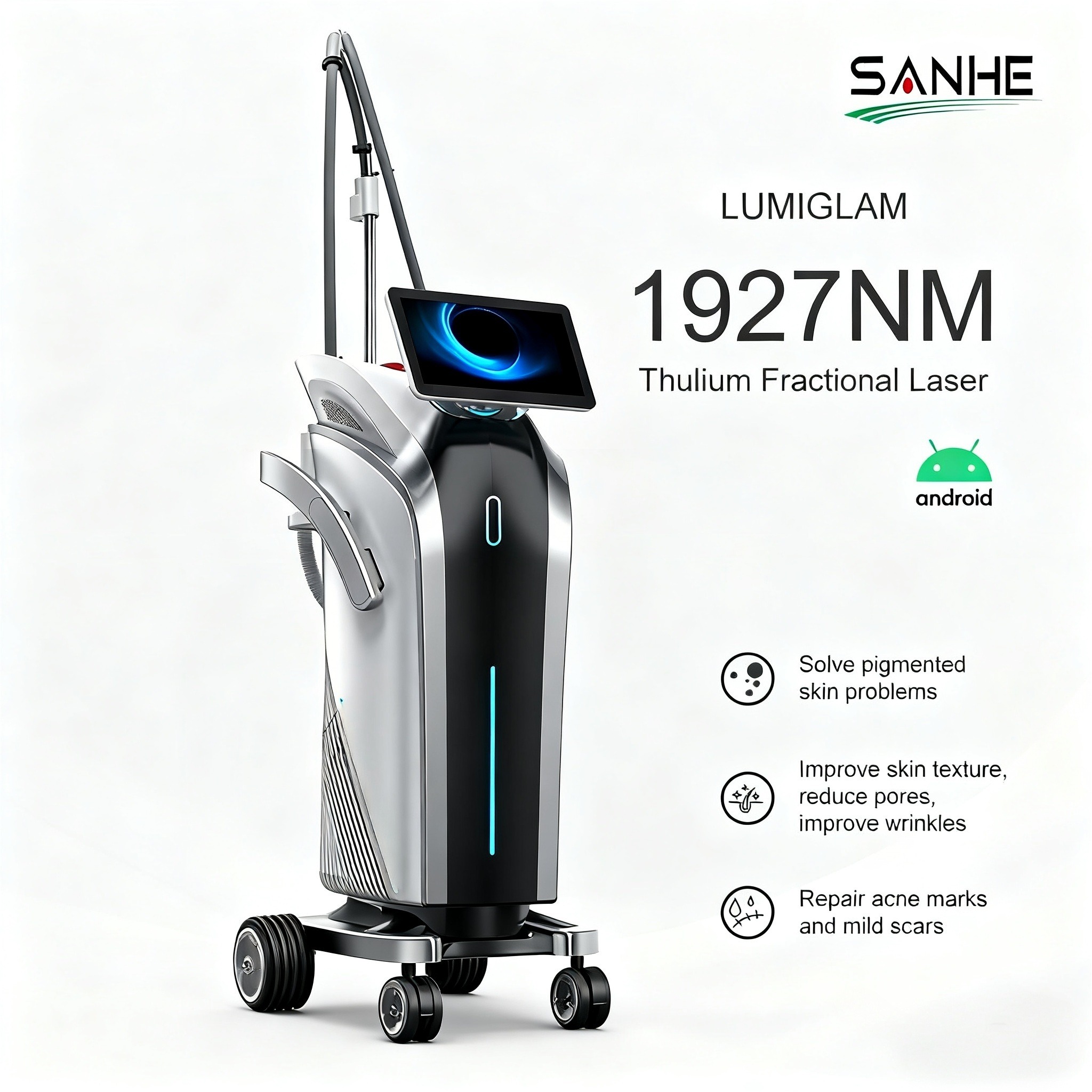 Bei Jing San He Tech Co.,Ltd Facebook ad: 1927+1550 Dual Wavelength Fractional Laser Machine