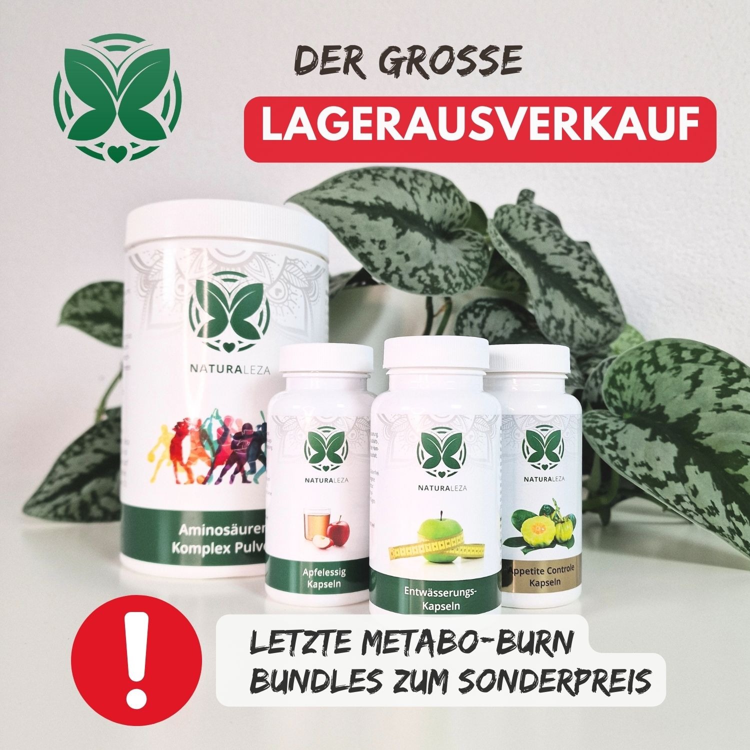Naturaleza Naturprodukte Facebook ad: Letzte Bundles im Lagerausverkauf
