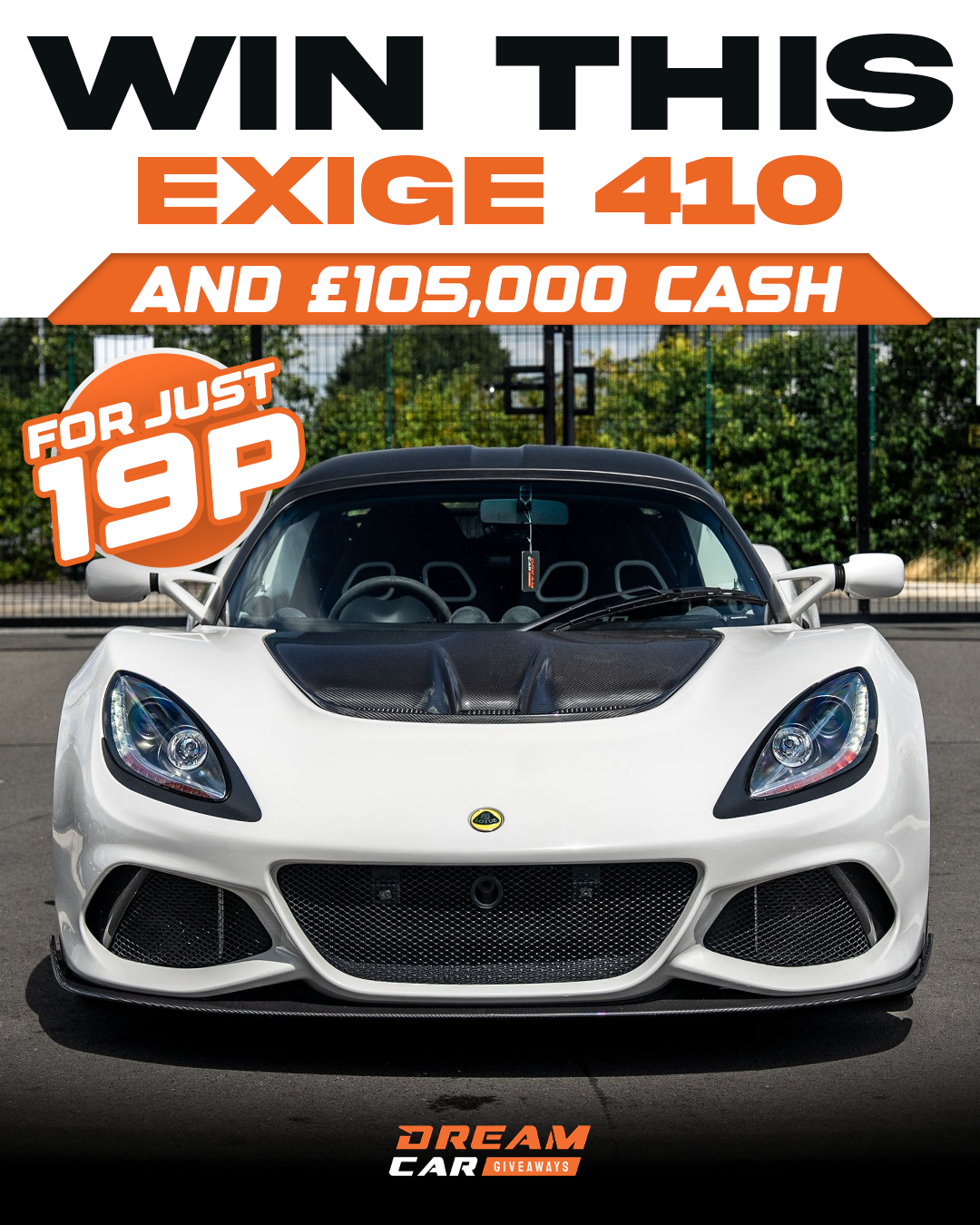 Dream Car Giveaways Facebook ad