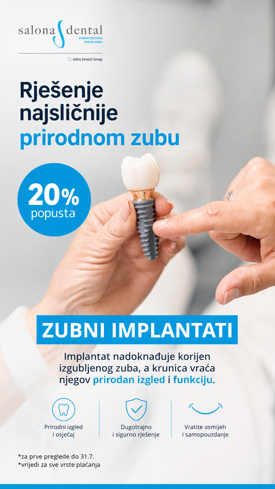 Salona Dental Facebook ad from Jul 8, 2026