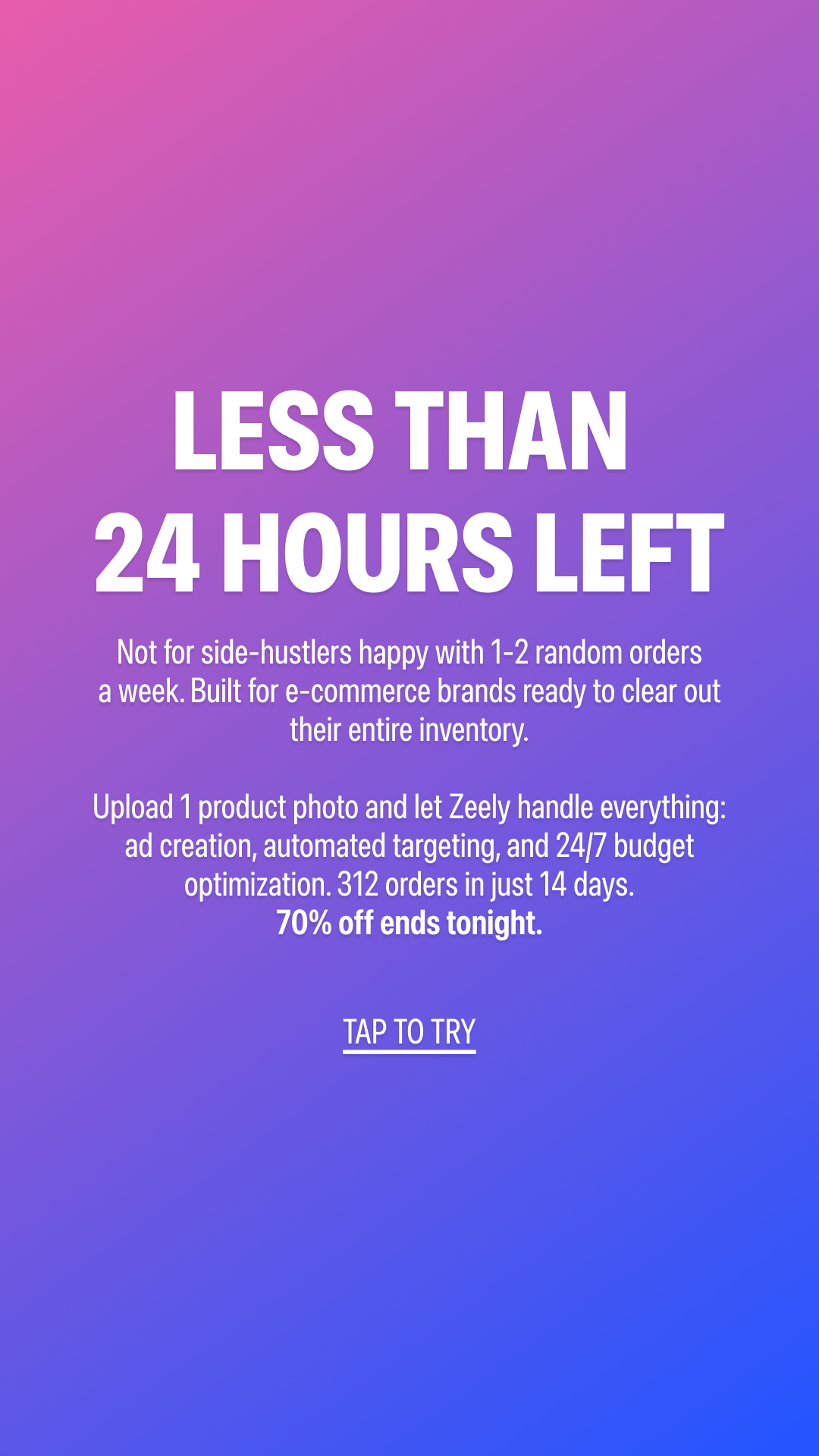 Zeely Facebook ad