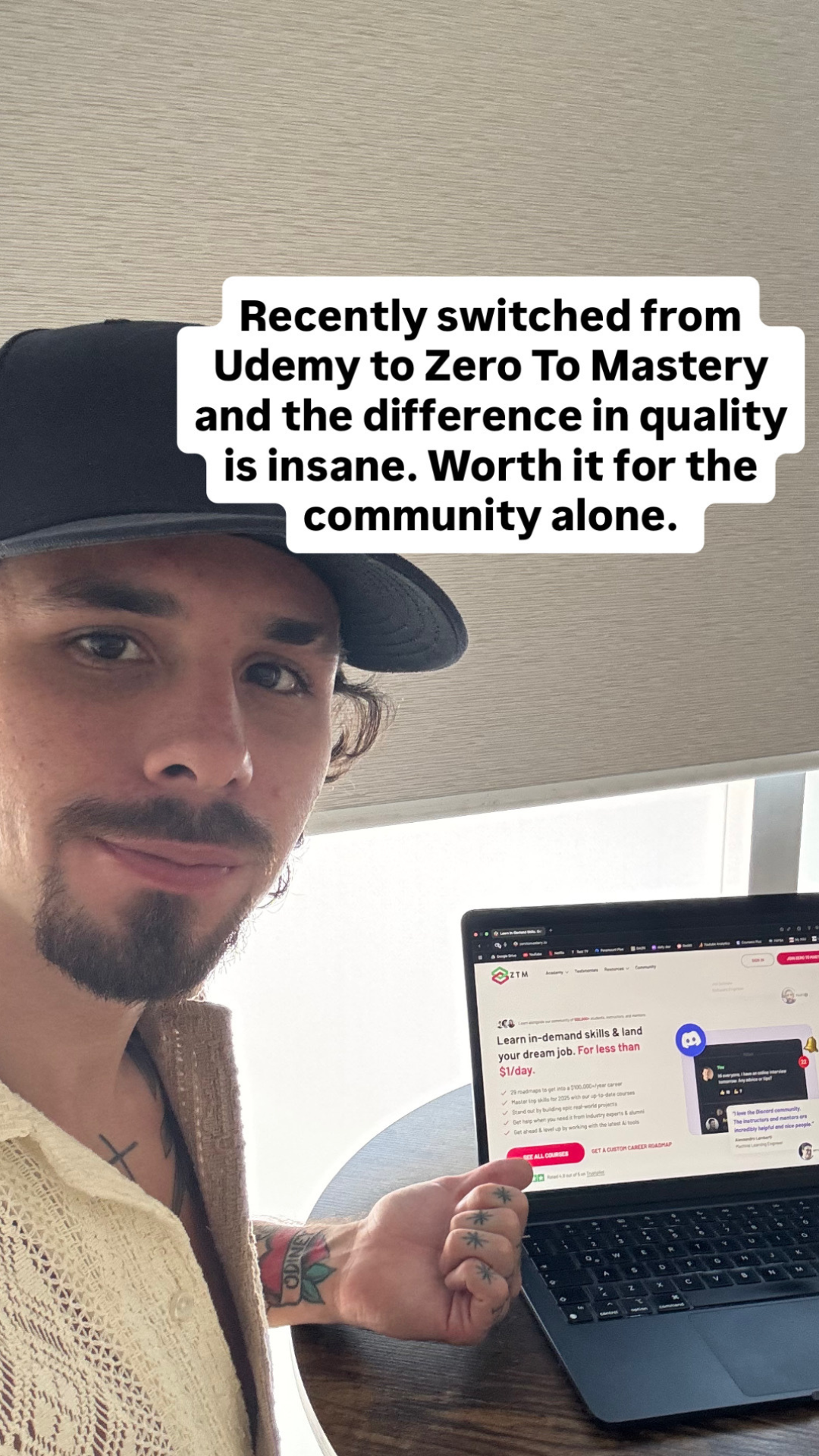Zero To Mastery Facebook ad
