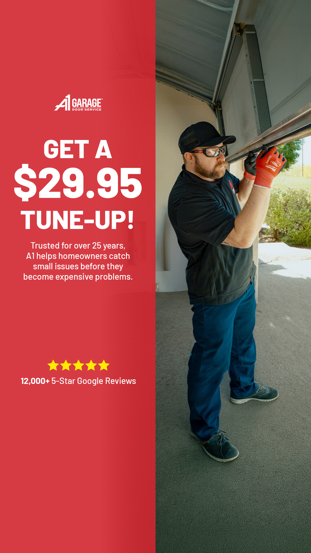 A1 Garage Door Service Facebook ad