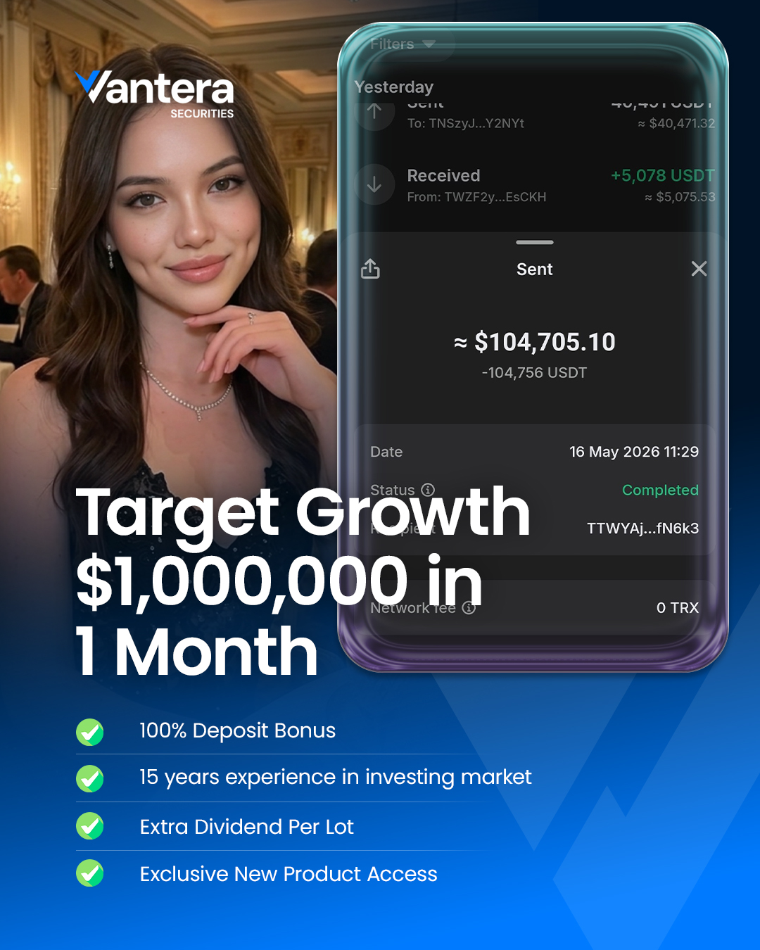 Vantera Securities Facebook ad: TOO BUSY TO TRADE?