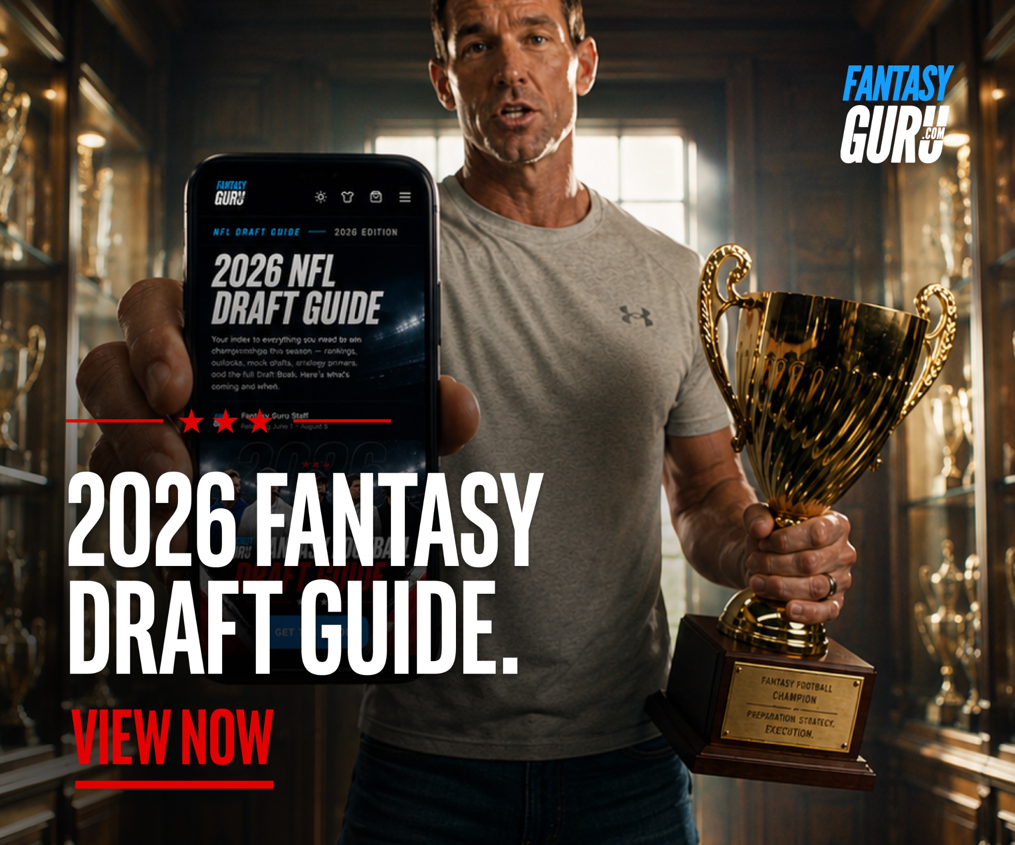 FantasyGuru.com Facebook ad: Get Your 2024 Fantasy Football Draft Guide