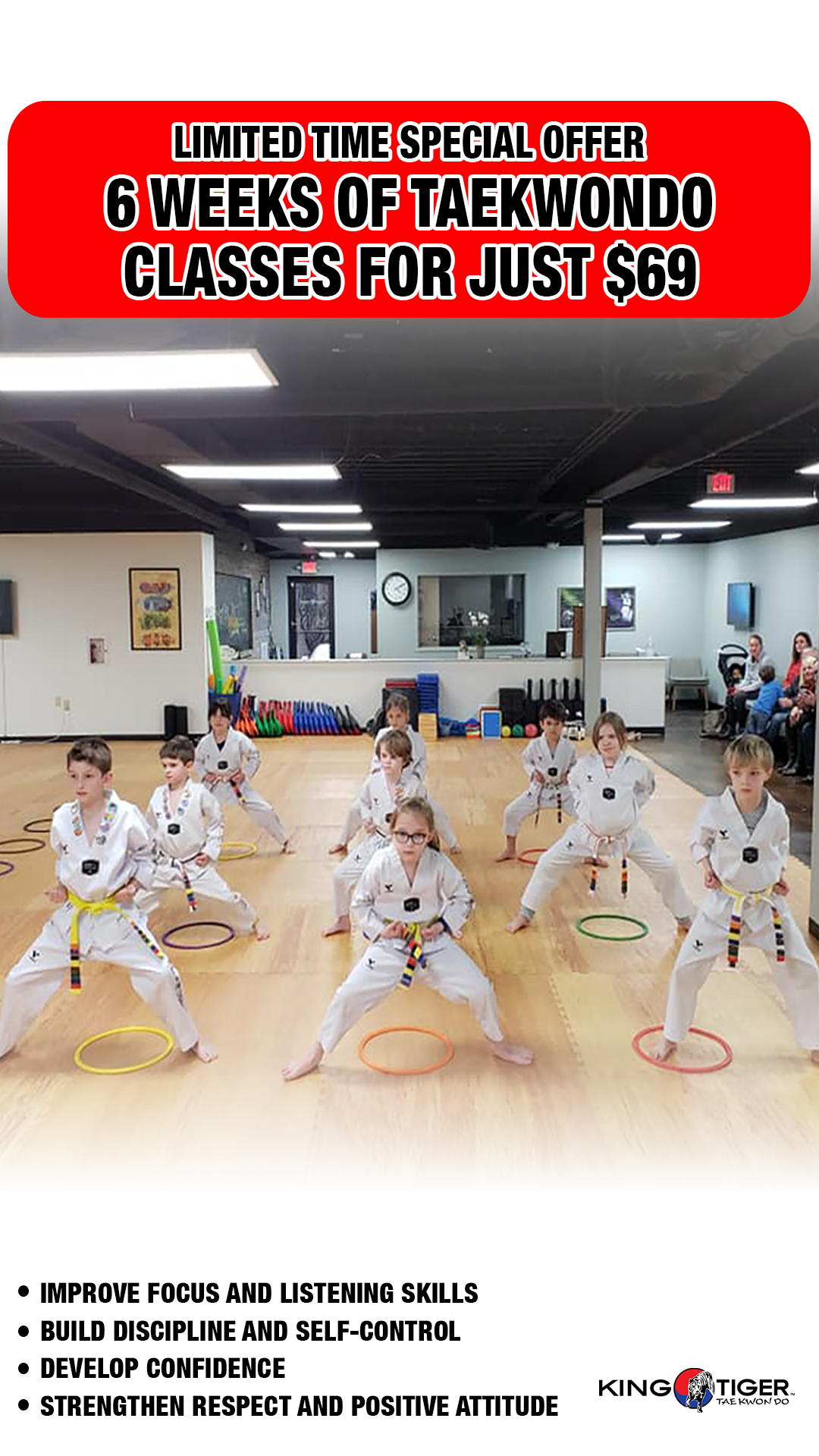 King Tiger Tae Kwon Do Lake Norman Facebook ad
