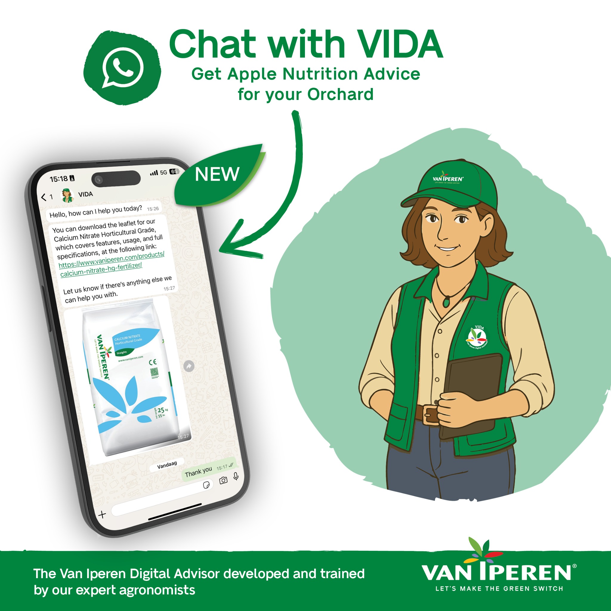 Van Iperen International Facebook ad: Get Personalized Apple Nutrition Advice