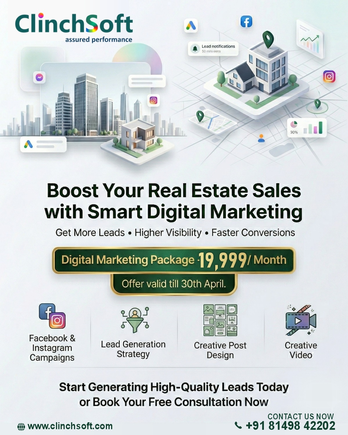 Clinchsoft Digital Marketing Facebook ad