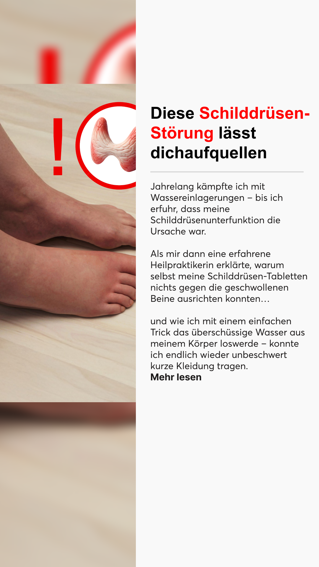Mission Schilddrüse Facebook ad