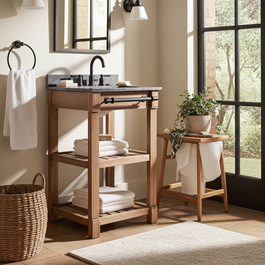 Vanity Resource Facebook ad: From single and double bathroom vanities