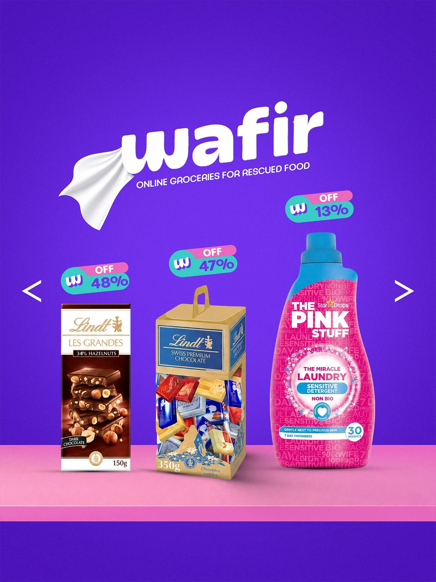 Shop Wafir Facebook ad: توفرون ٤٠٪ و٥٠٪ و٦٠٪ وحتى ٧٥٪ على كل…