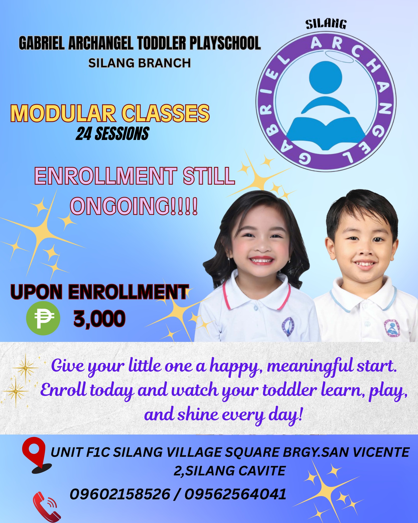 Gabriel Archangel Toddler Playschool - Silang Cavite Facebook ad: Not all learning has to be rushed-what matters…