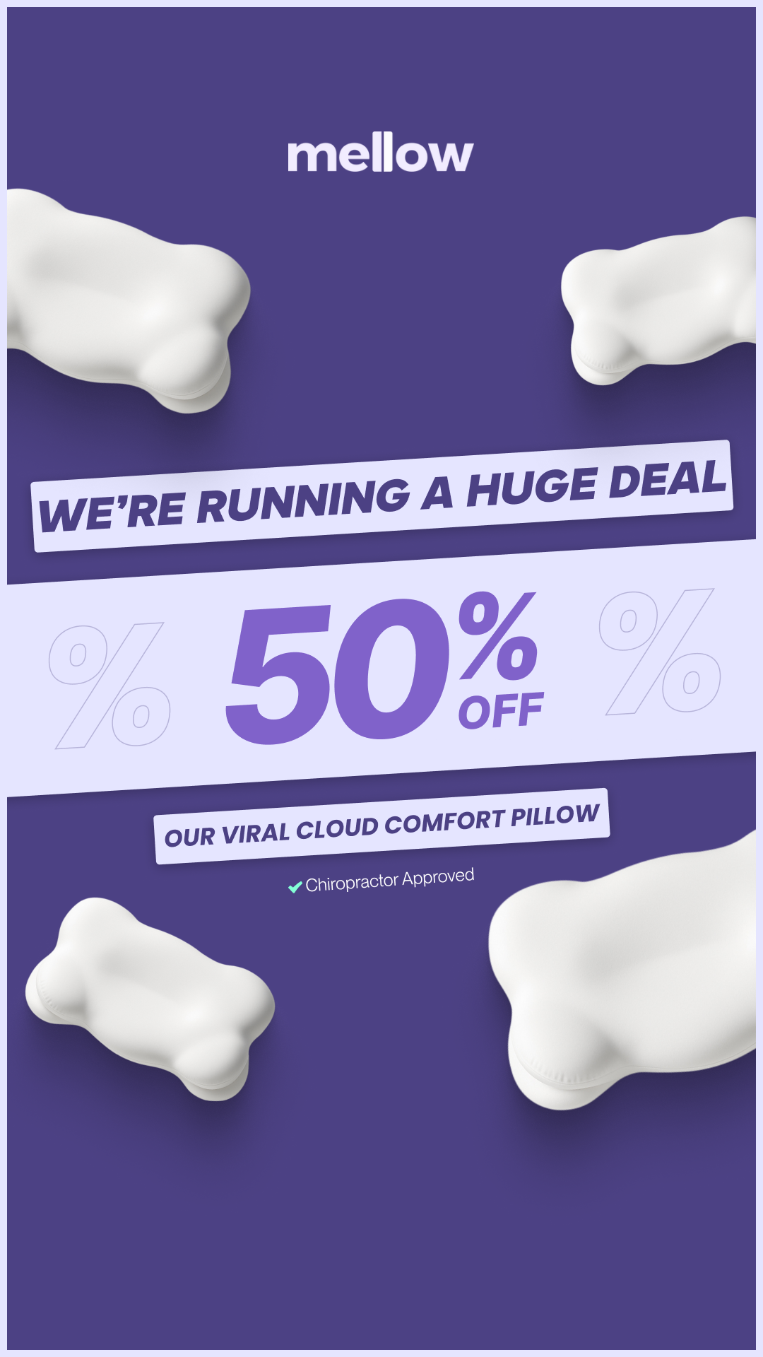 Mellow Cloud Align Pillow Facebook ad