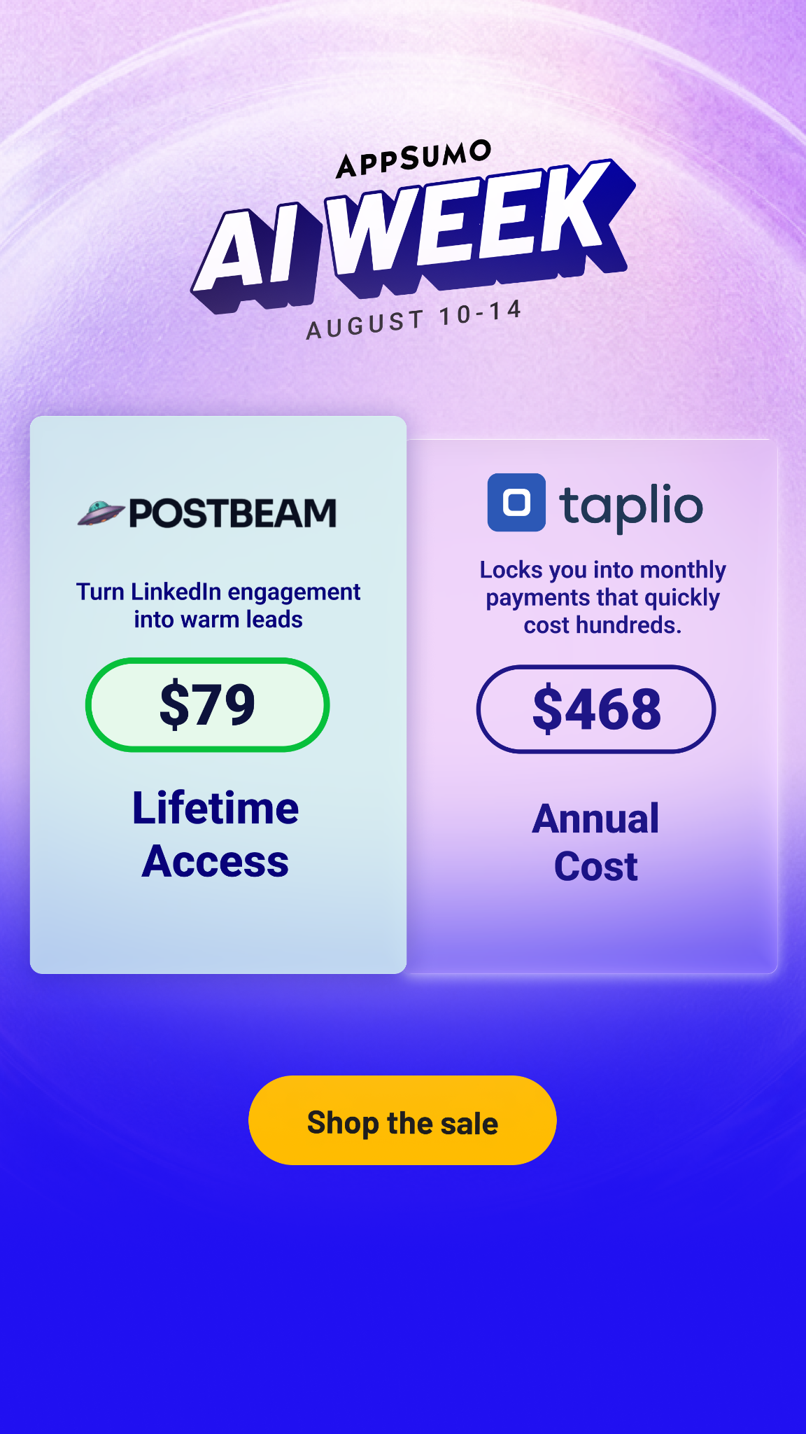 AppSumo Facebook ad