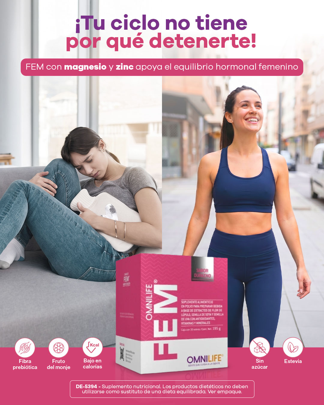 Omnilife Perú Facebook ad: Sentirte bien en cada etapa de tu ciclo…