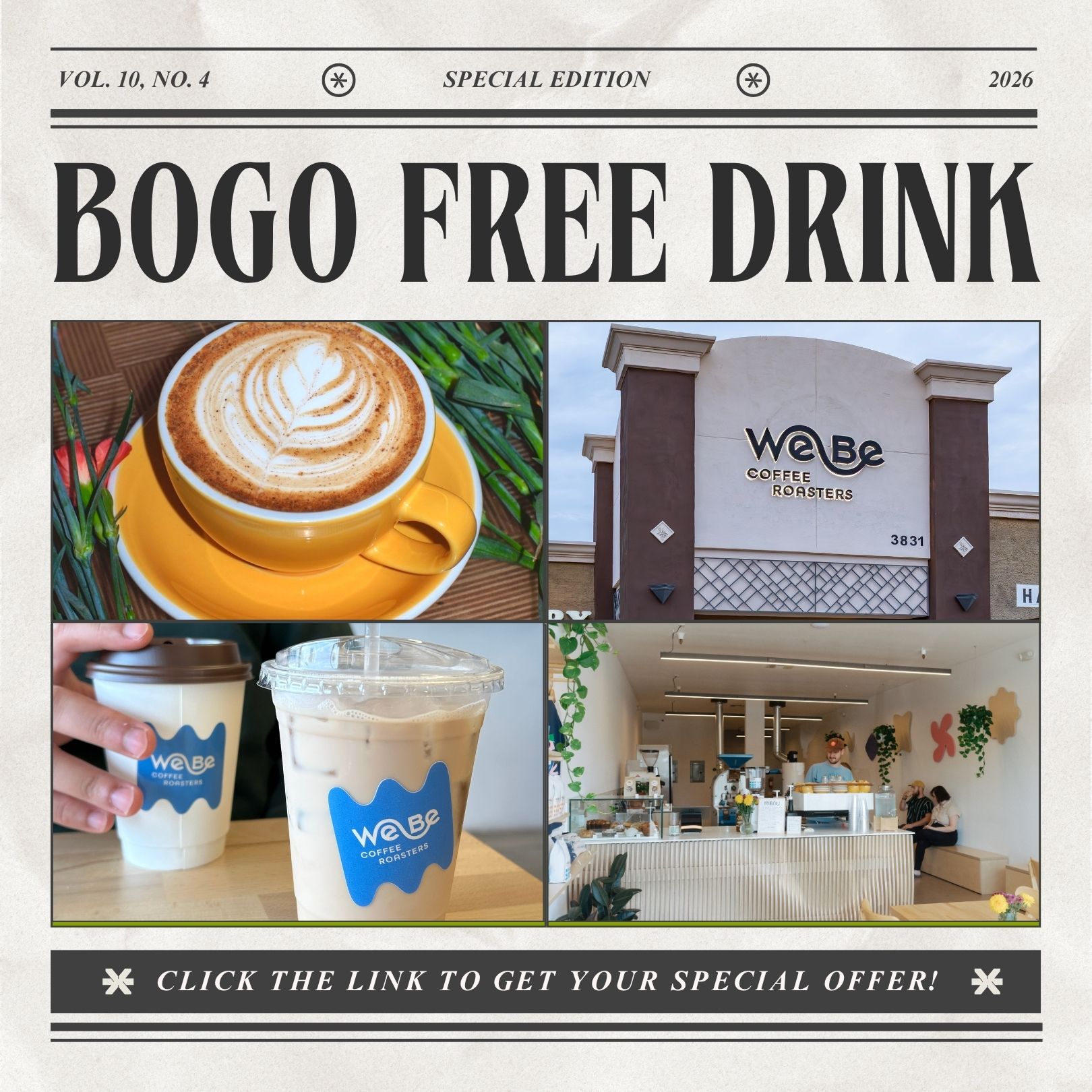 WeBe Coffee Roasters Facebook ad