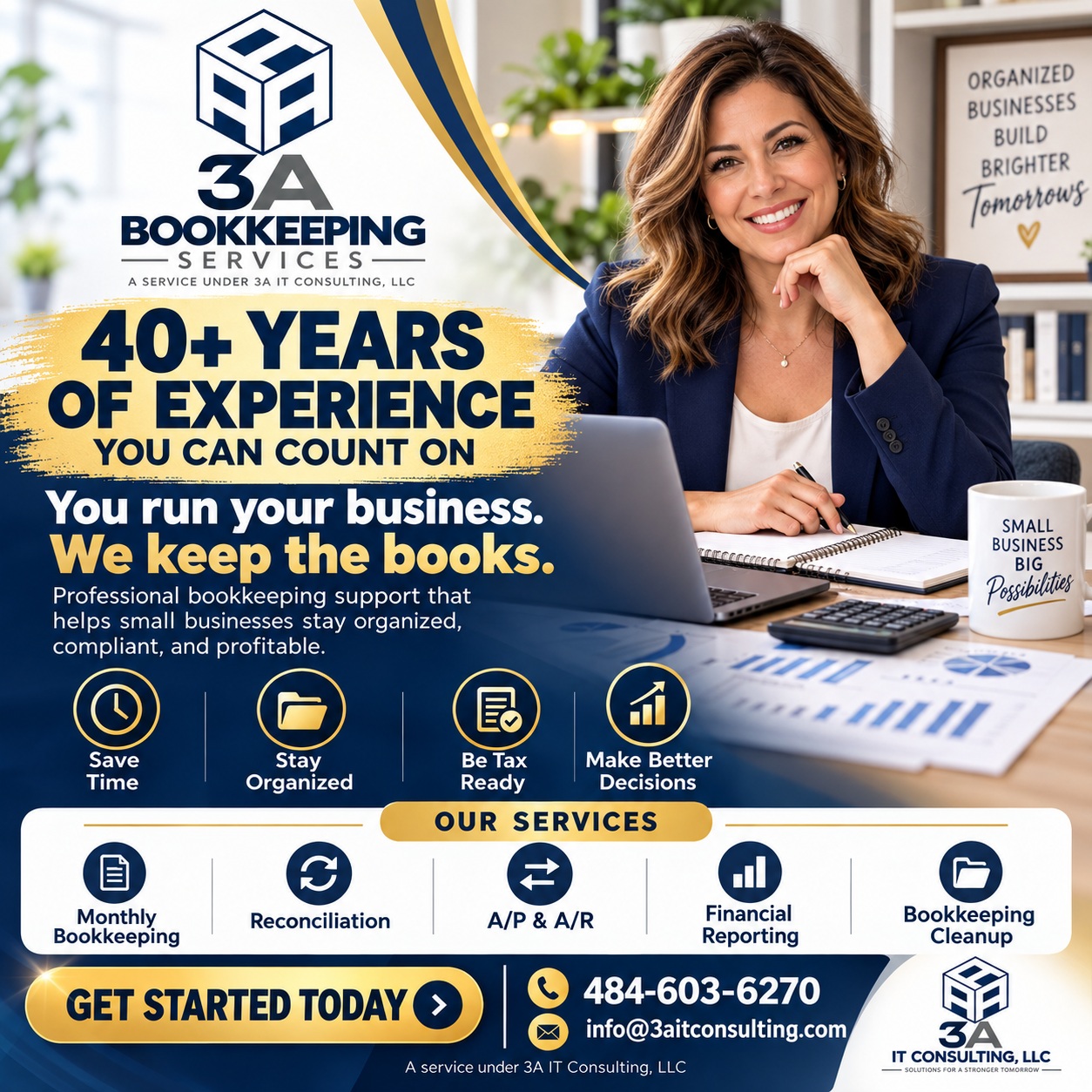 3A IT Consulting LLC Facebook ad: 3A IT Consulting, We help organizations improve financial…
