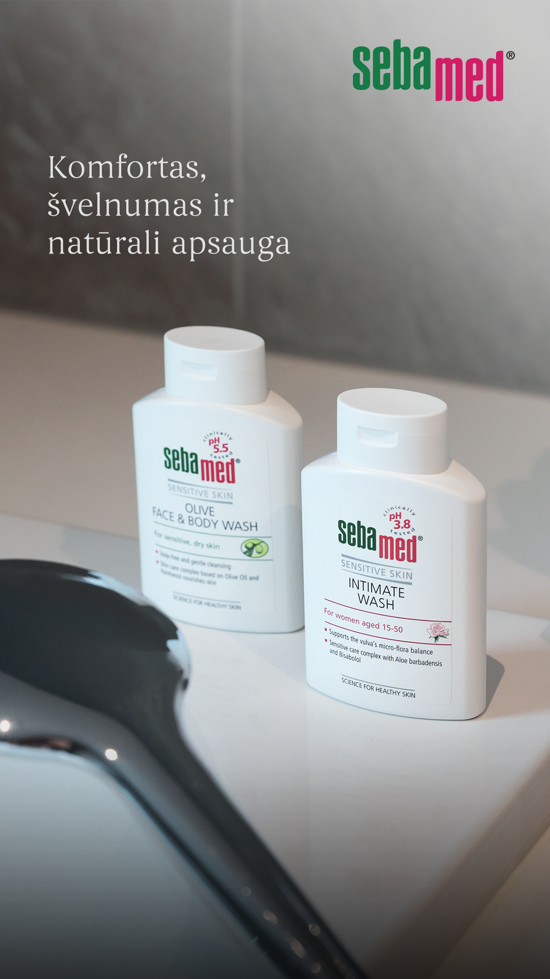 Sebamed Lietuva Facebook ad from Apr 3, 2026