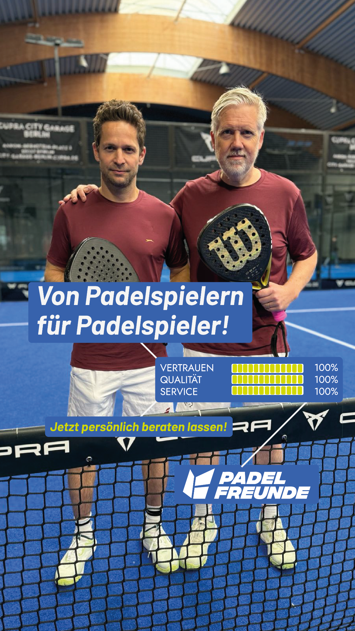 Padelfreunde Facebook ad from Jan 7, 2026